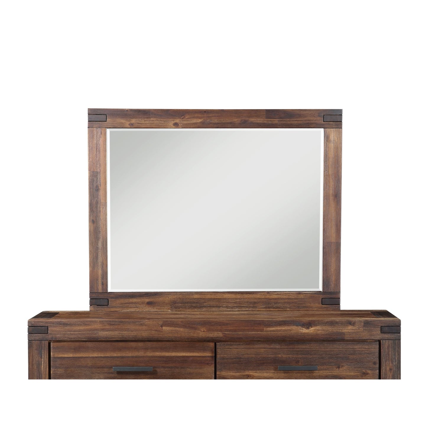 Modus Meadow Solid Wood Mirror in Brick Brown