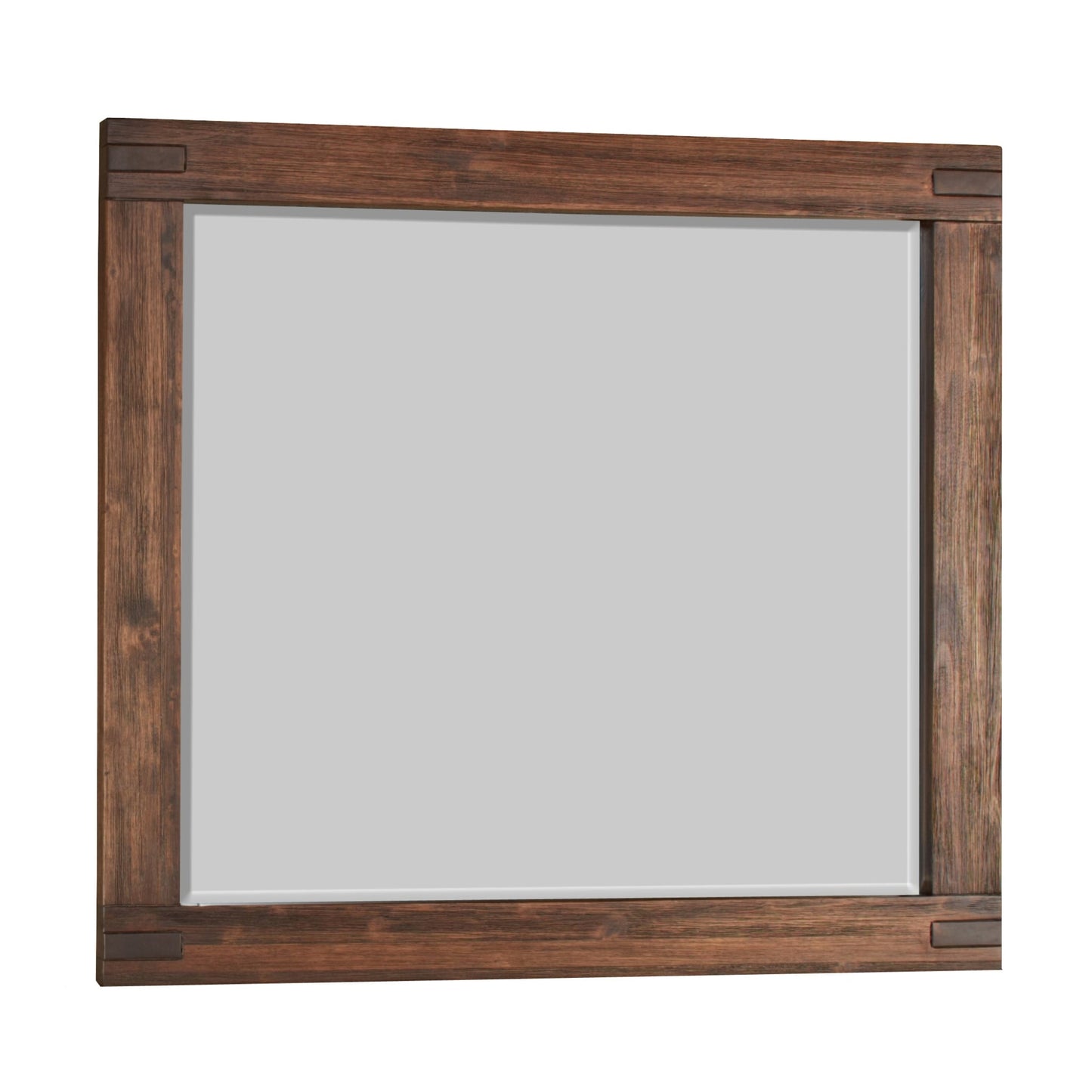 Modus Meadow Solid Wood Mirror in Brick Brown