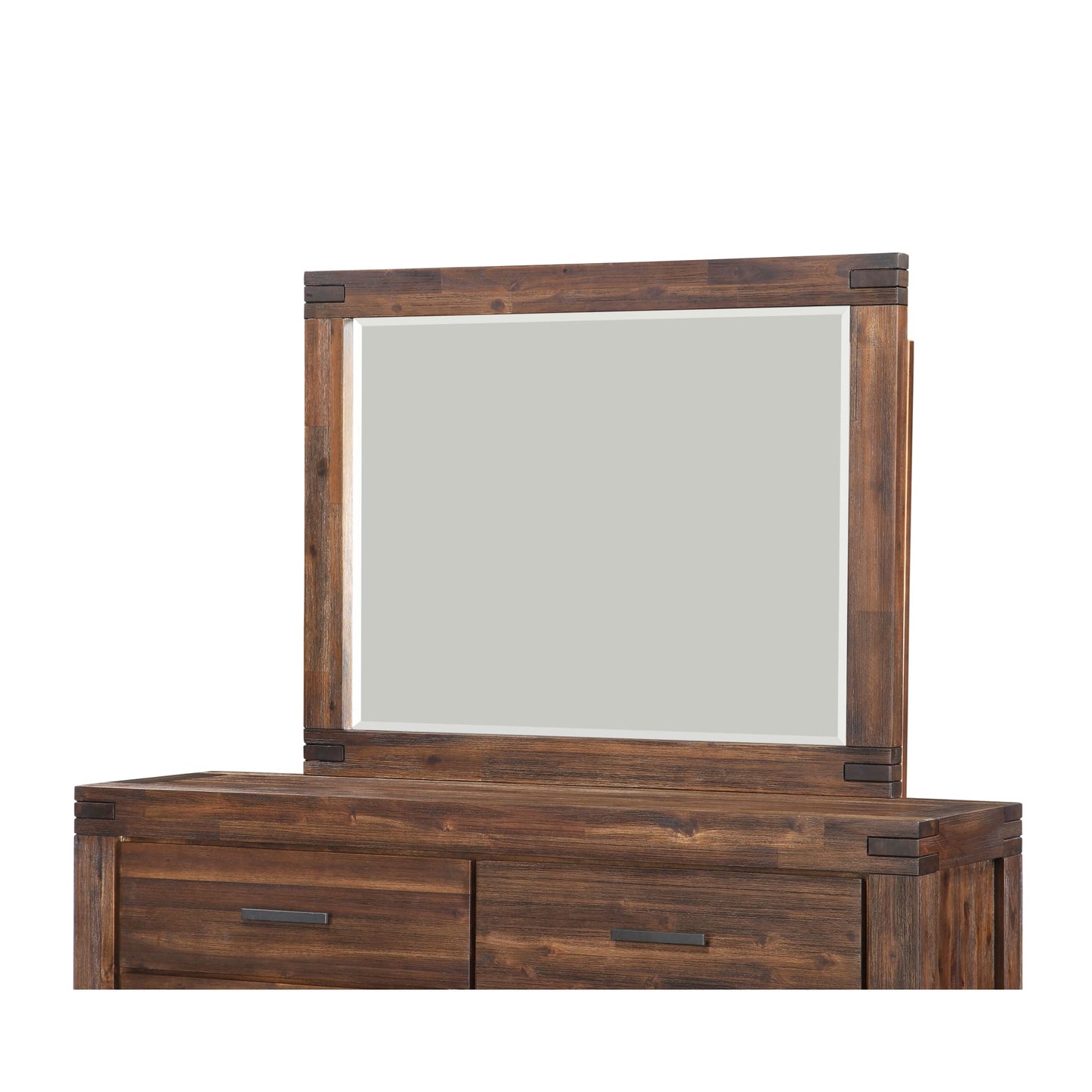 Modus Meadow Solid Wood Mirror in Brick Brown