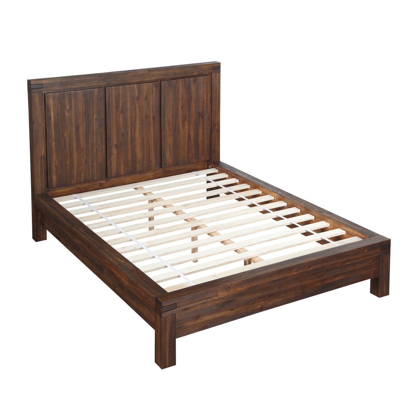 Modus Meadow Solid Wood Platform Bed in Brick Brown