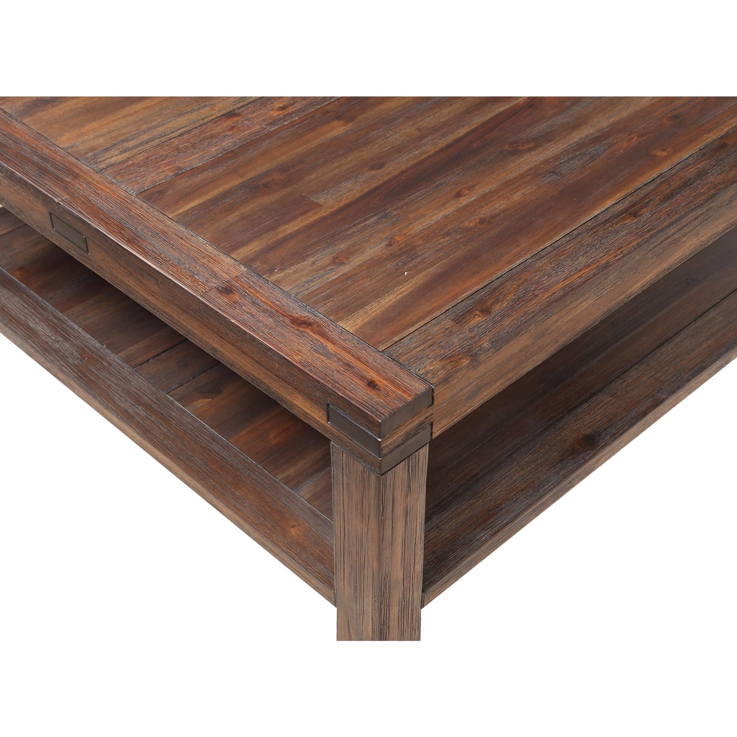 Modus Modus Meadow Solid Wood Square Coffee Table in Brick Brown