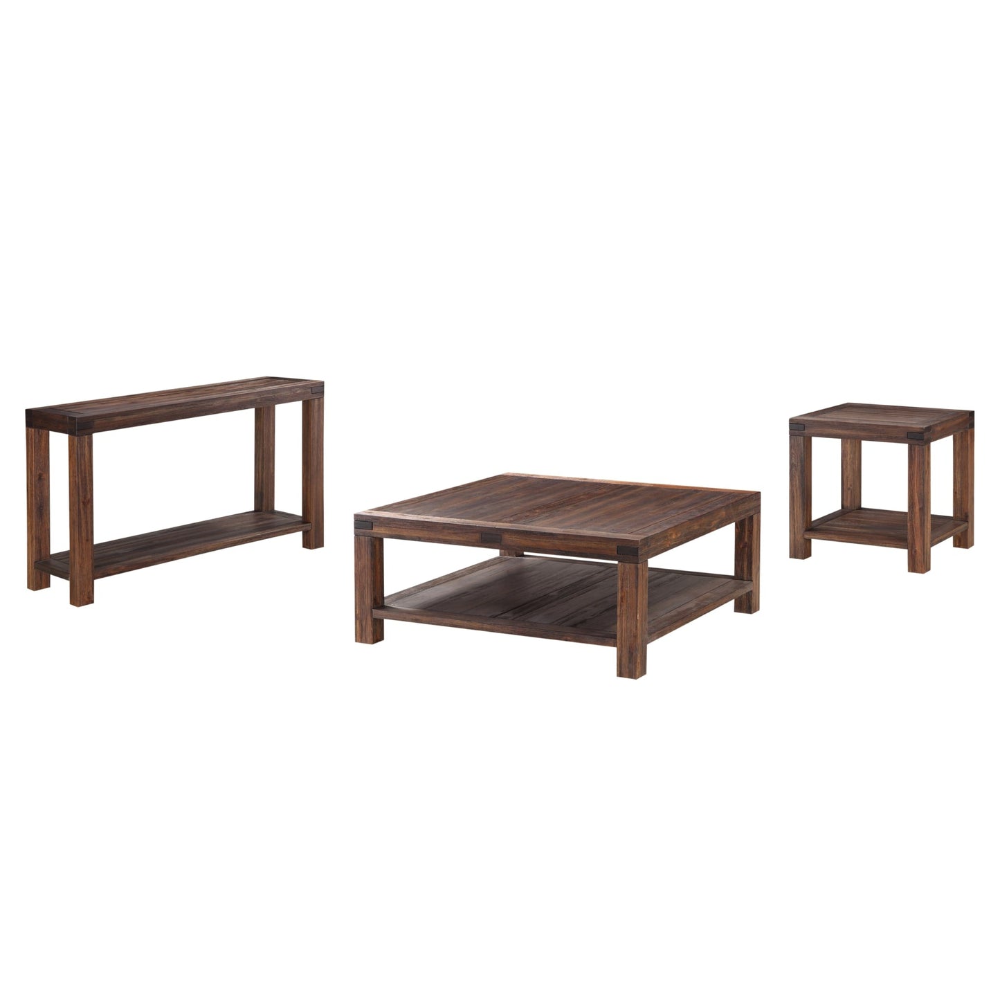 Modus Modus Meadow Solid Wood Square Coffee Table in Brick Brown