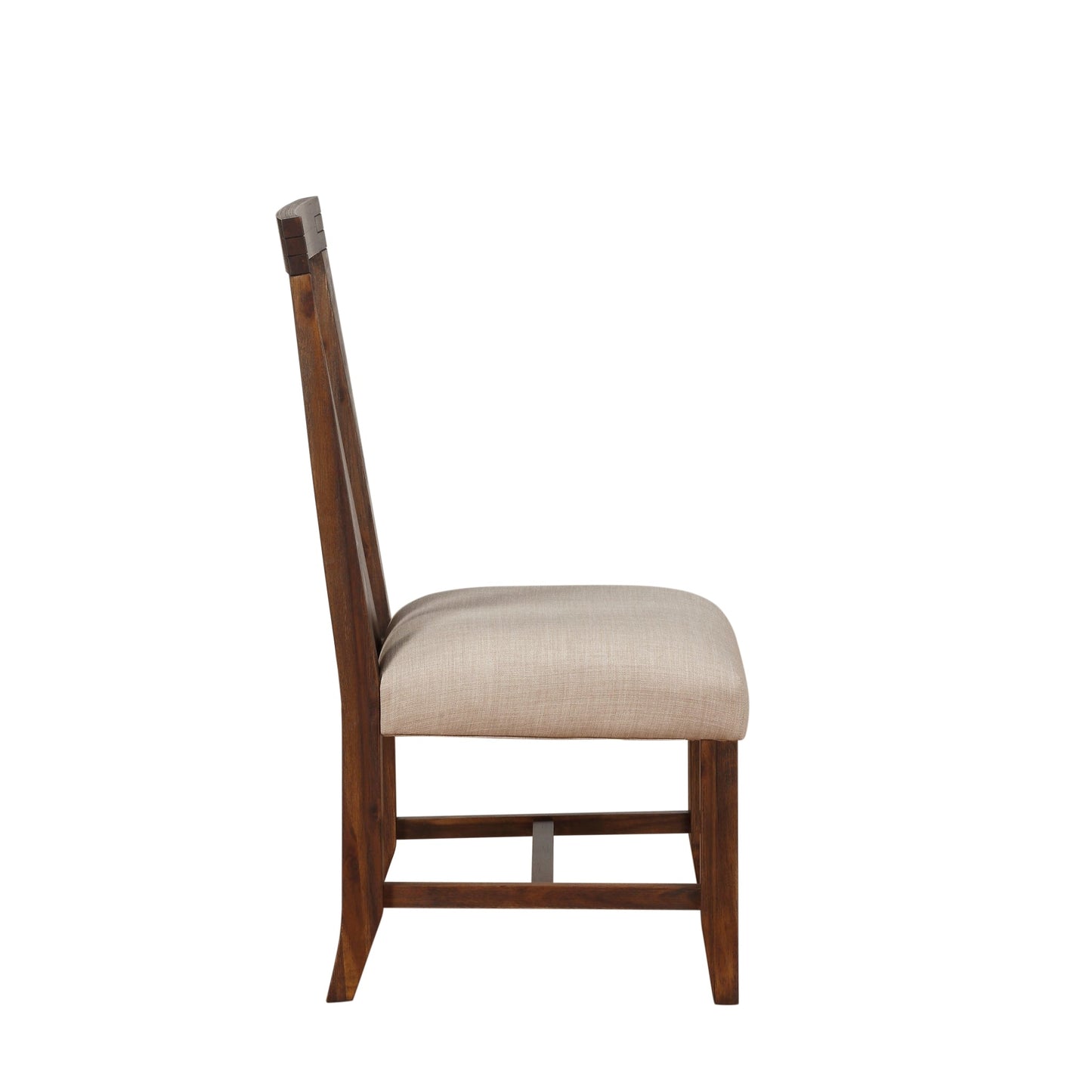 Modus Meadow Solid Wood Upholstered Dining Chair in Brick Brown