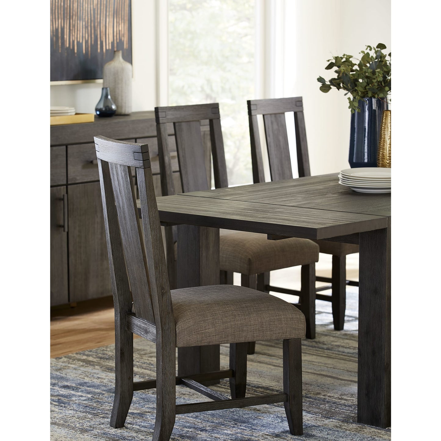 Modus Meadow Solid Wood Uphostered Panel-Back Chair