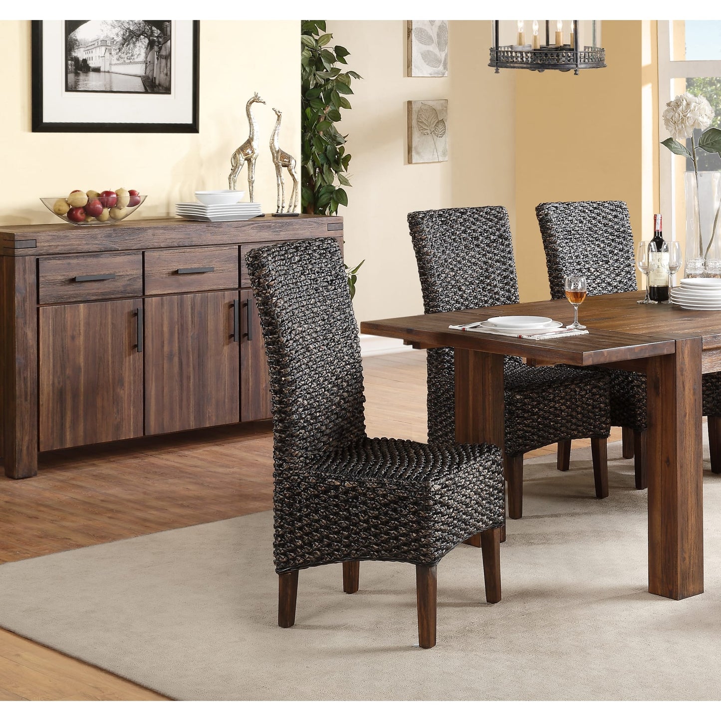 Modus Meadow Wicker Dining Chair in Brick Brown