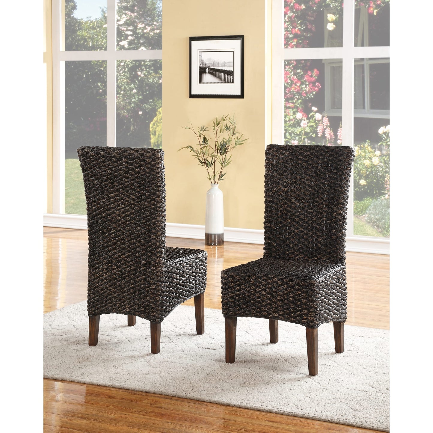 Modus Meadow Wicker Dining Chair in Brick Brown
