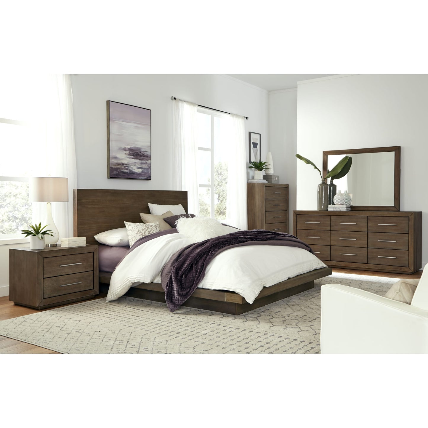 Modus Modus Modus Melbourne Five Drawer Chest in Dark Pine