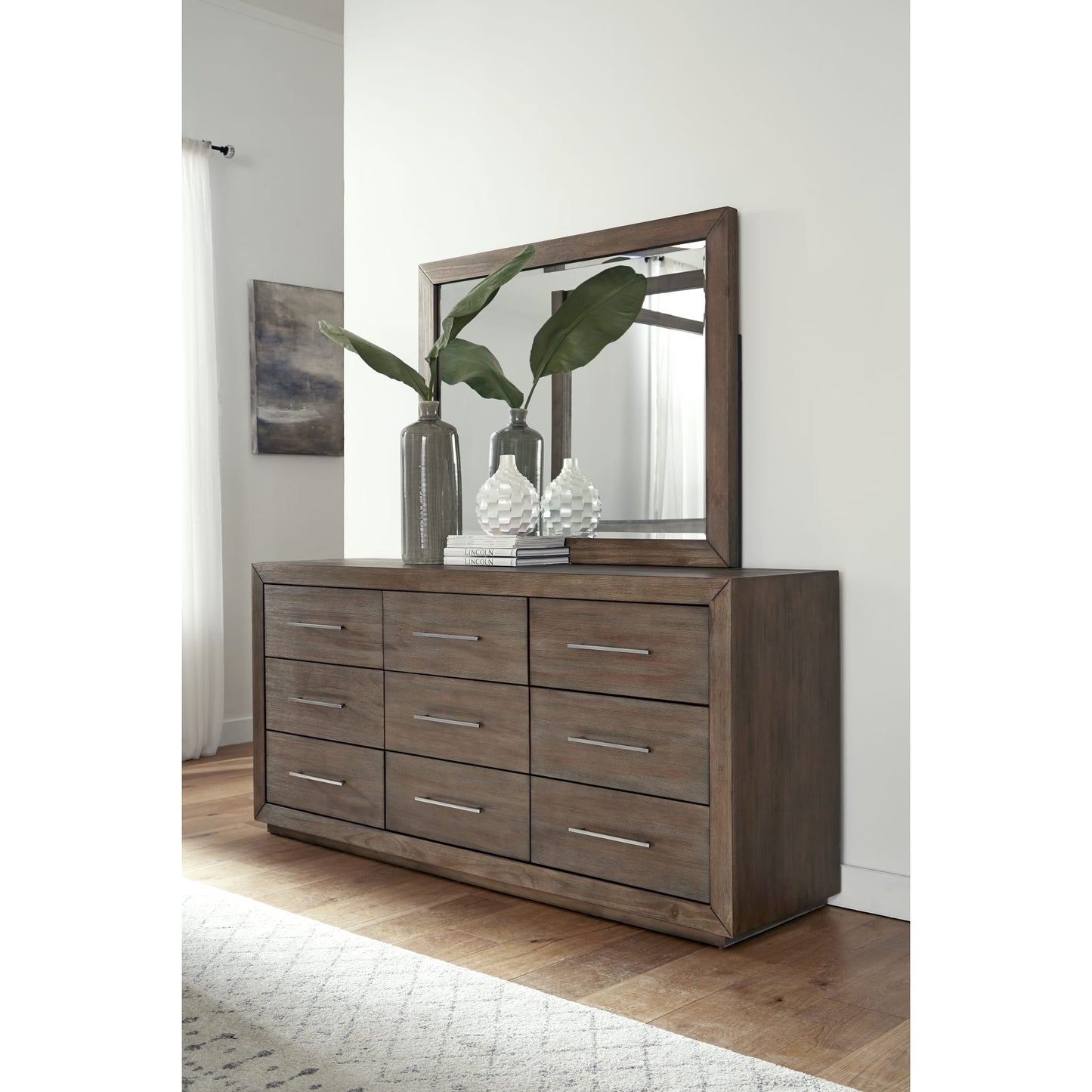 Modus Melbourne Nine Drawer Dresser in Dark Pine