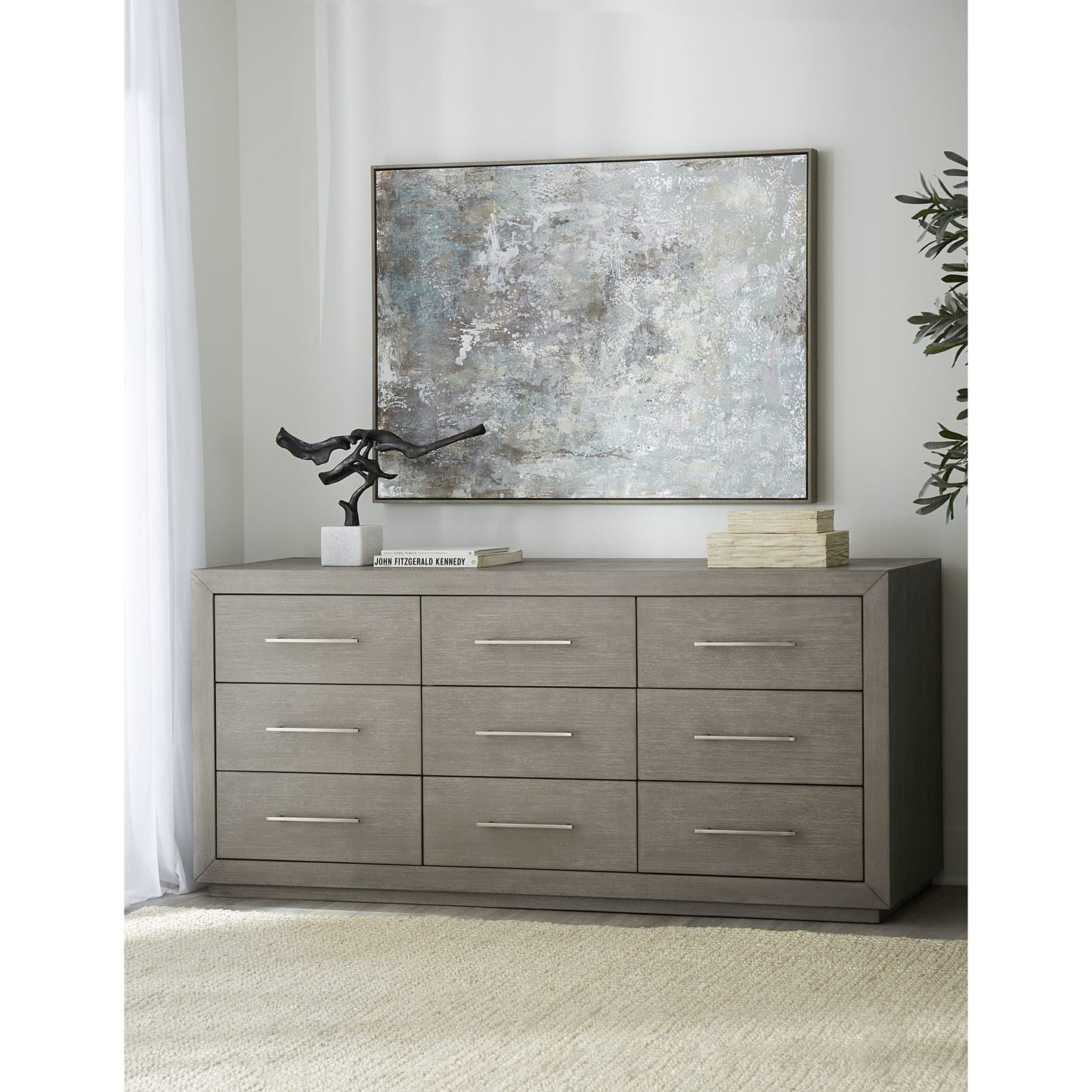 Modus Melbourne Nine Drawer Dresser in Mineral