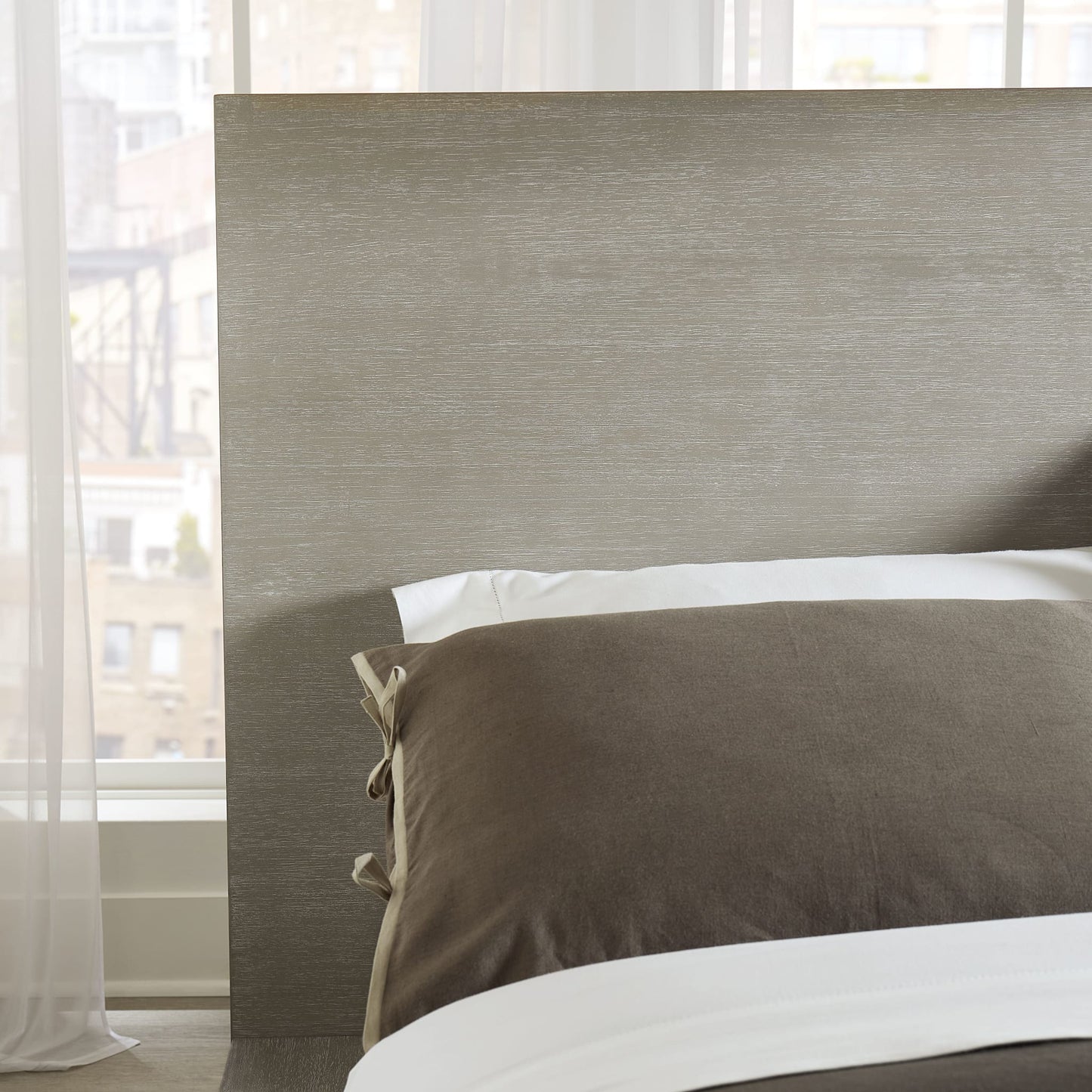 Modus Melbourne Wood Platform Bed in Mineral
