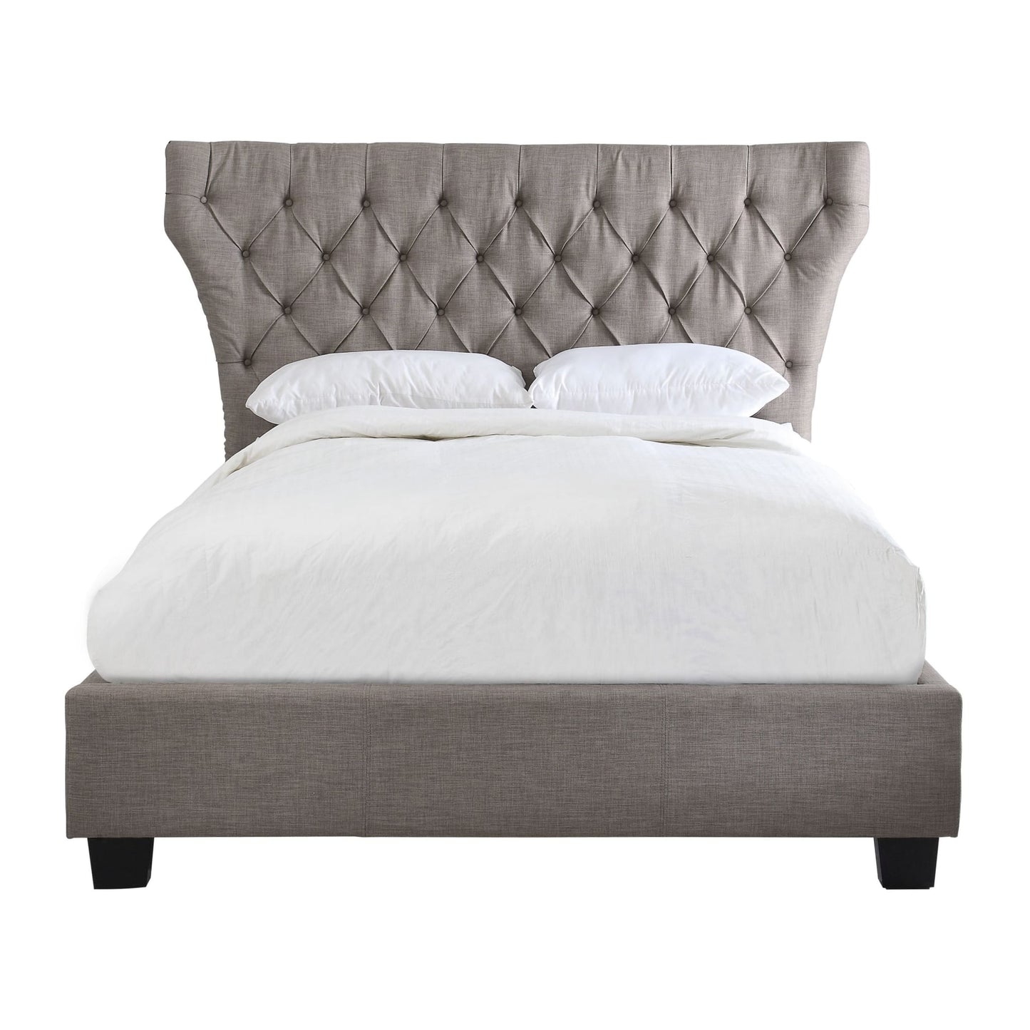 Modus Melina Upholstered Footboard Storage Bed in Dolphin Linen