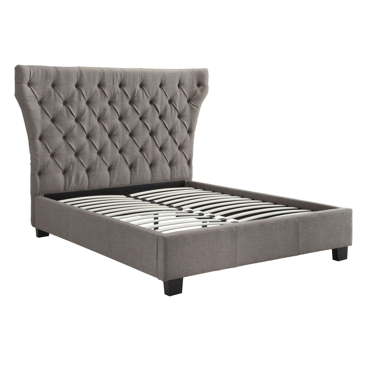 Modus Melina Upholstered Platform Bed in Dolphin Linen