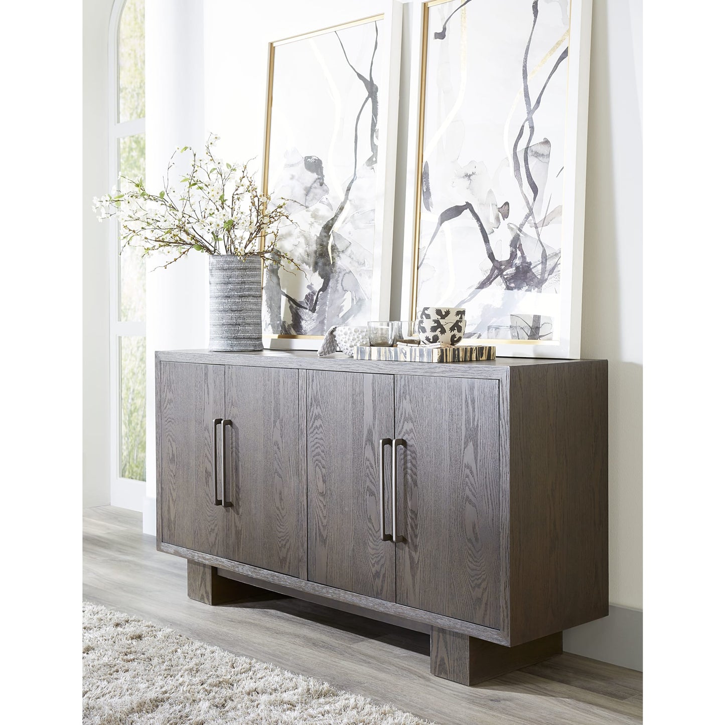 Modus Modesto Four Door Sideboard in French Roast