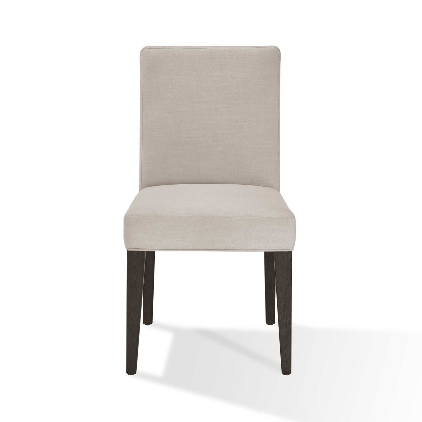 Modus Modesto Upholstered Side Chair in Abalone Linen and French Roast
