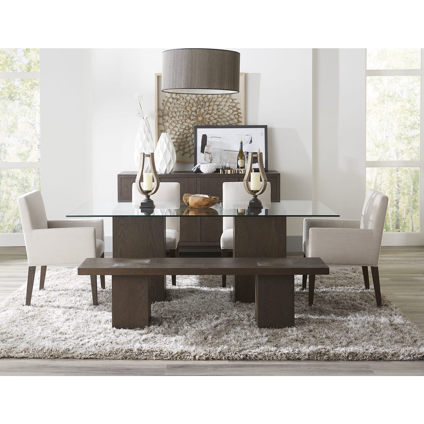 Modus Modesto Wooden Dining Bench in French Roast