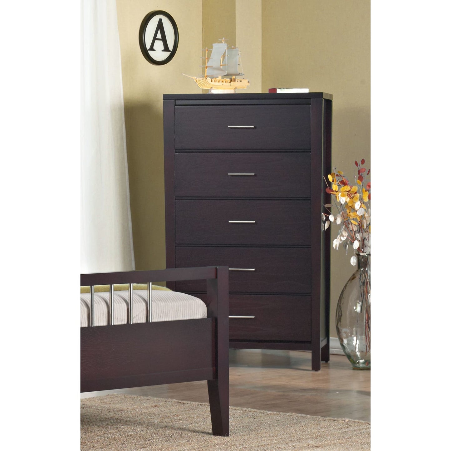 Modus Modus Modus Nevis Five Drawer Chest in Espresso