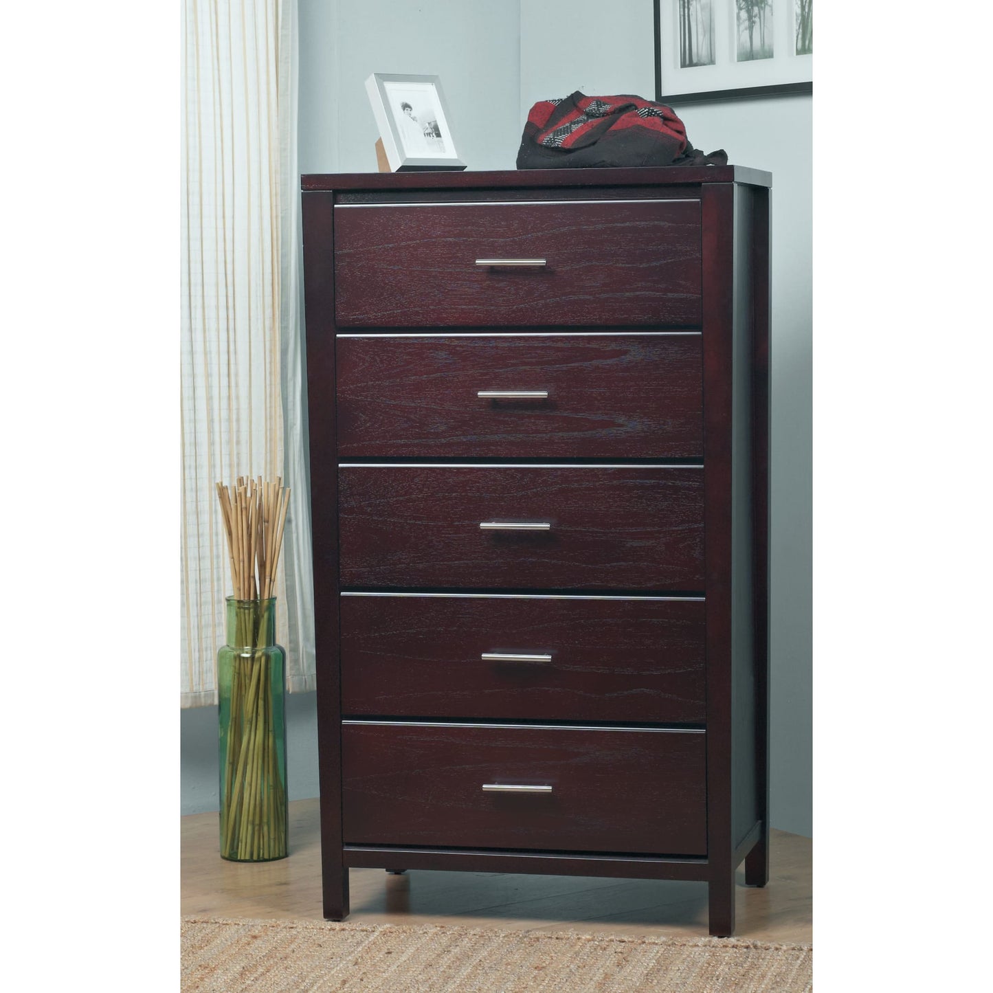 Modus Modus Modus Nevis Five Drawer Chest in Espresso