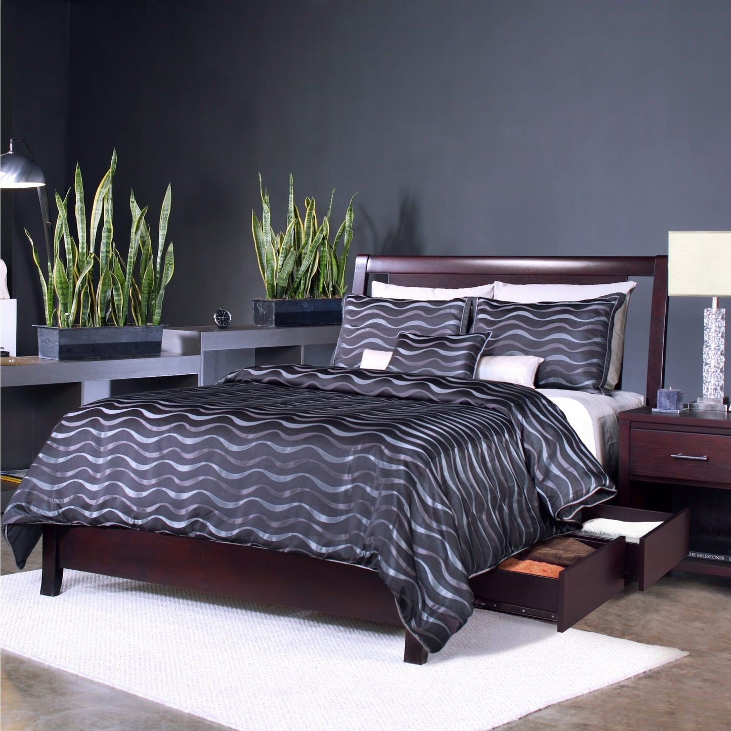 Modus Nevis Low Profile Storage Bed in Espresso