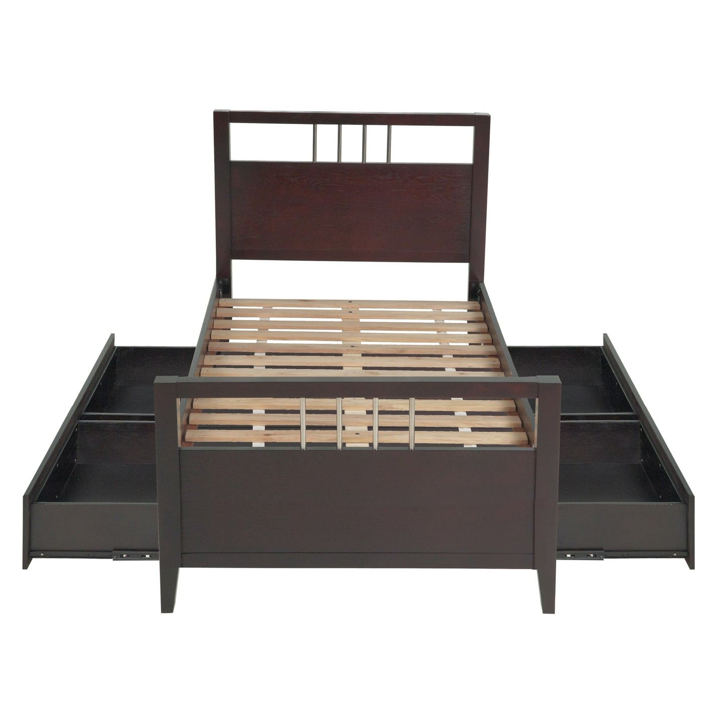 Modus Nevis Platform Storage Bed in Espresso