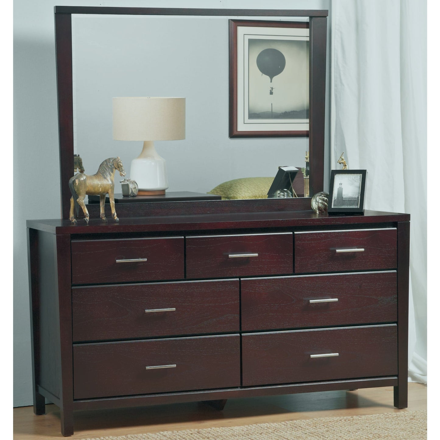 Modus Nevis Seven Drawer Dresser in Espresso