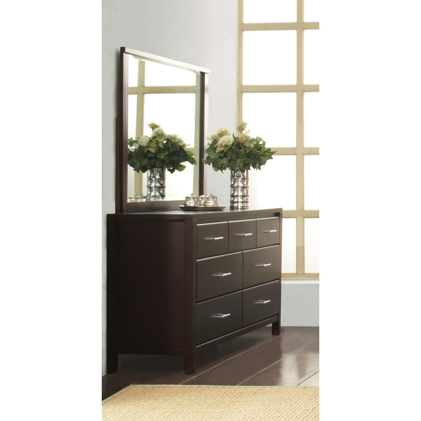 Modus Nevis Seven Drawer Dresser in Espresso