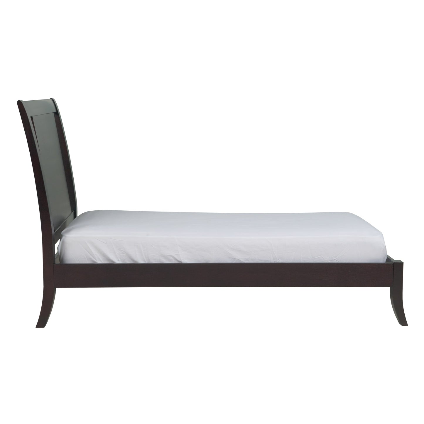 Modus Nevis Wood Sleigh Bed in Espresso