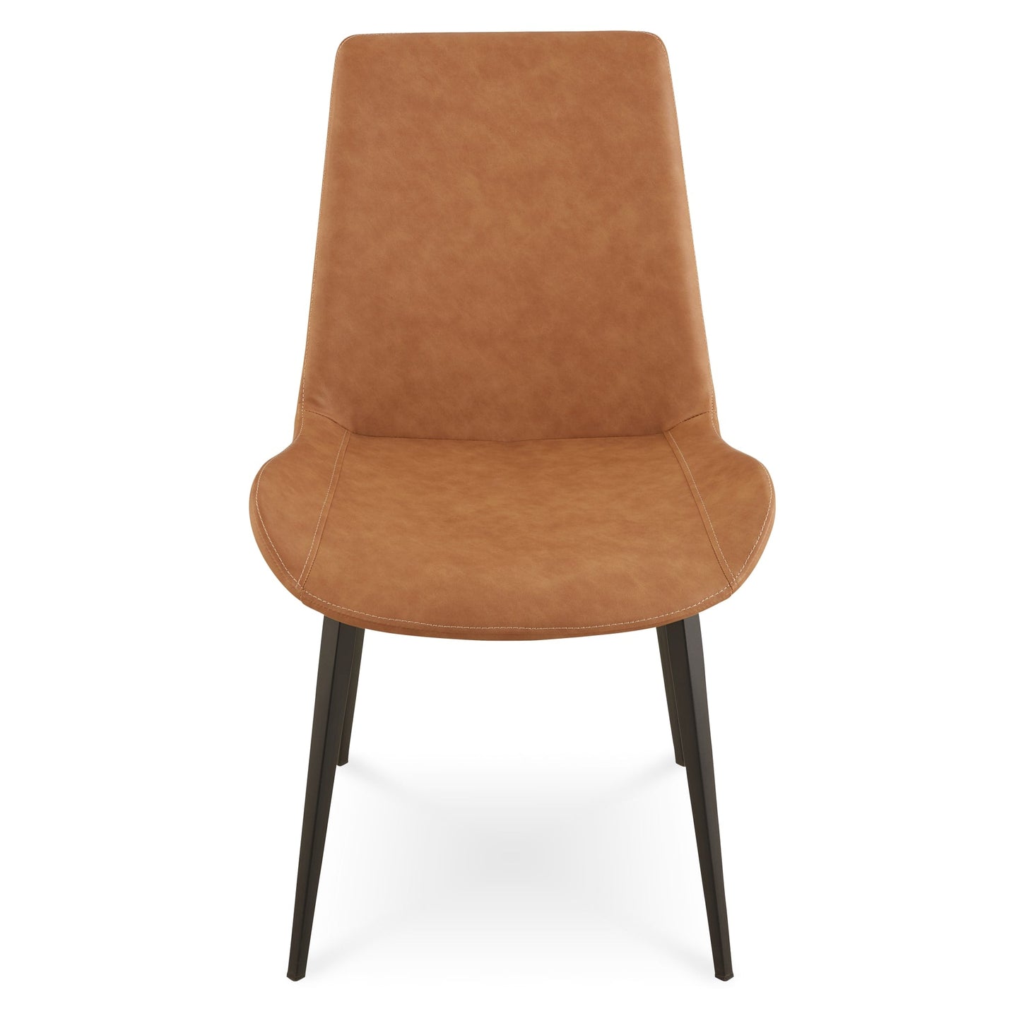 Modus Nicoya Upholstered Dining Chair in Buckskin Synthetic Leather and Black