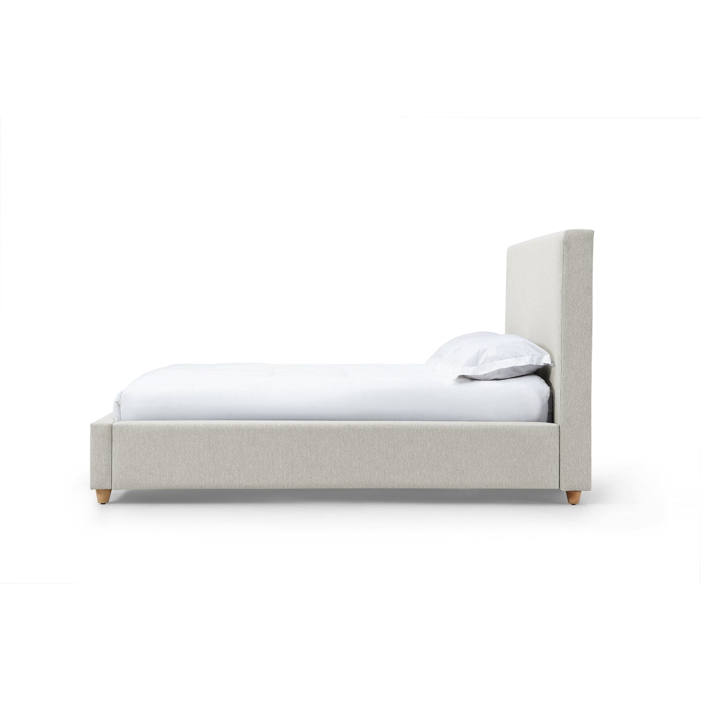 Modus Olivia Upholstered Platform Bed in Ivory