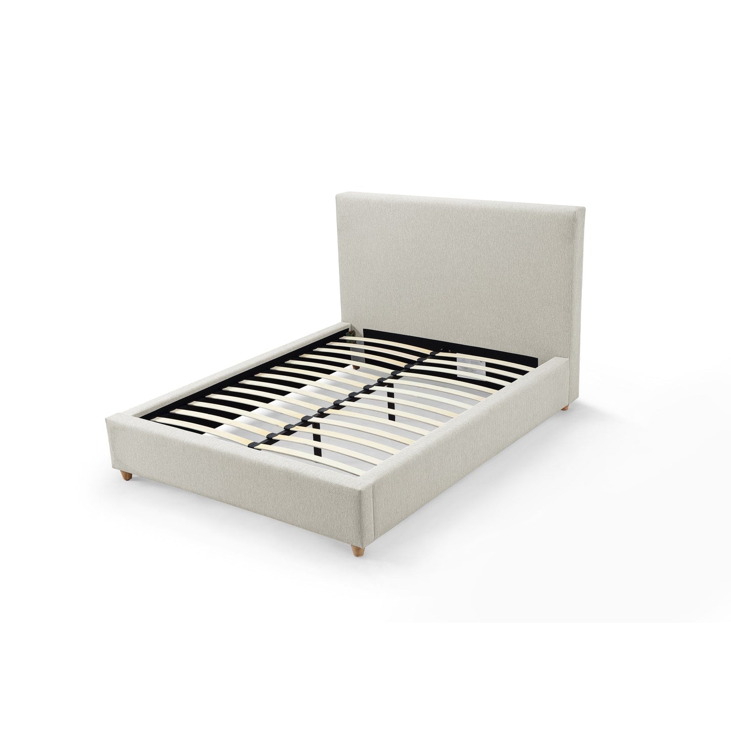 Modus Olivia Upholstered Platform Bed in Ivory