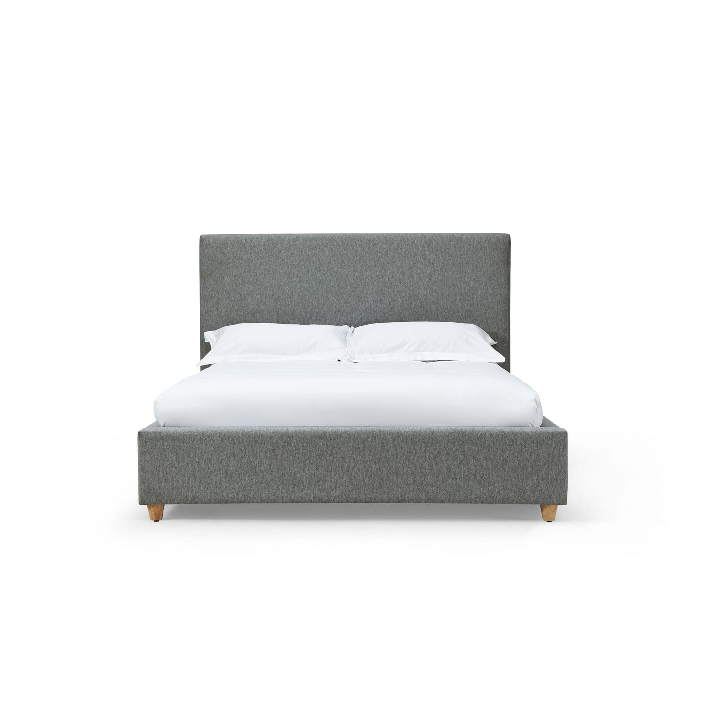 Modus Olivia Upholstered Platform Bed in Pewter