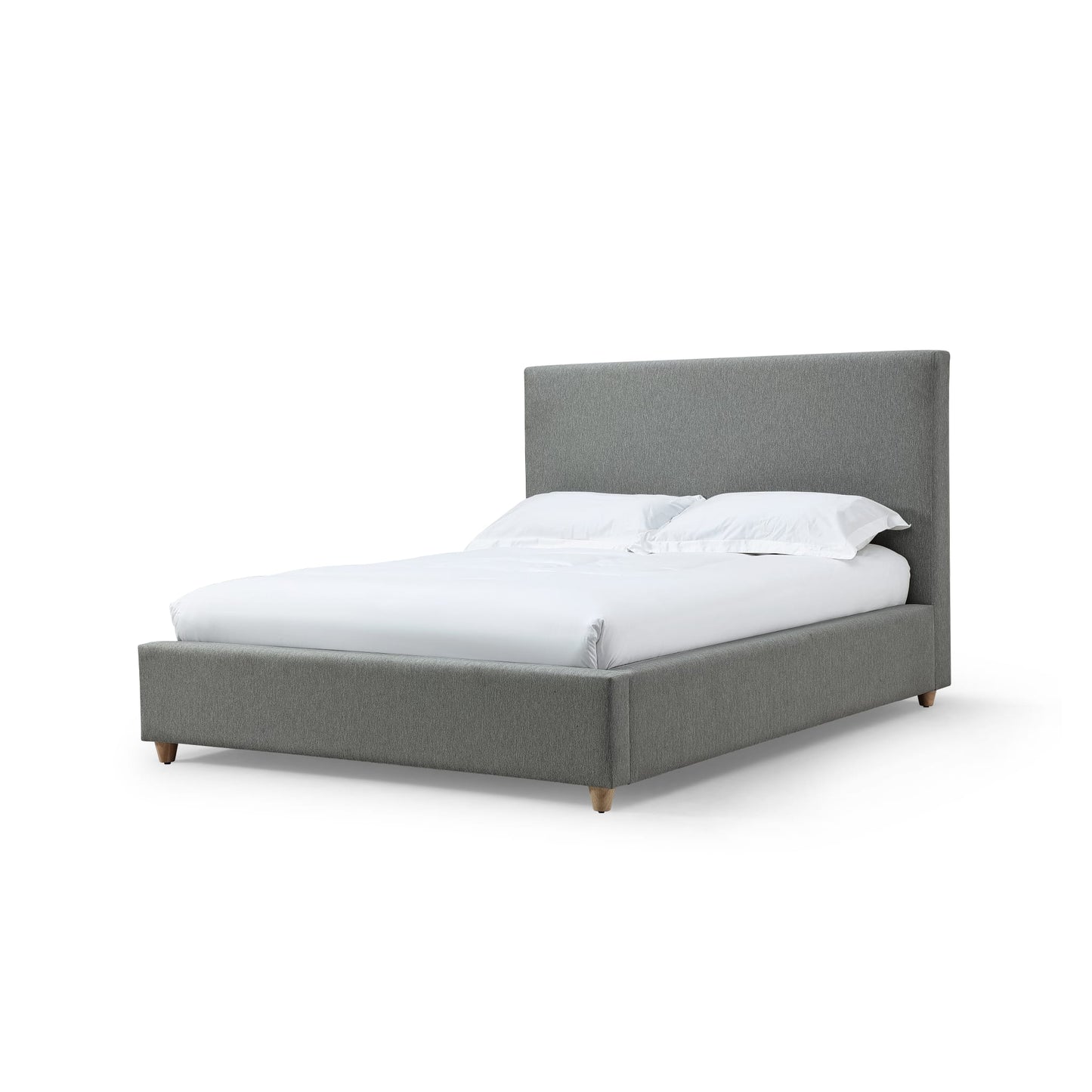 Modus Olivia Upholstered Platform Bed in Pewter