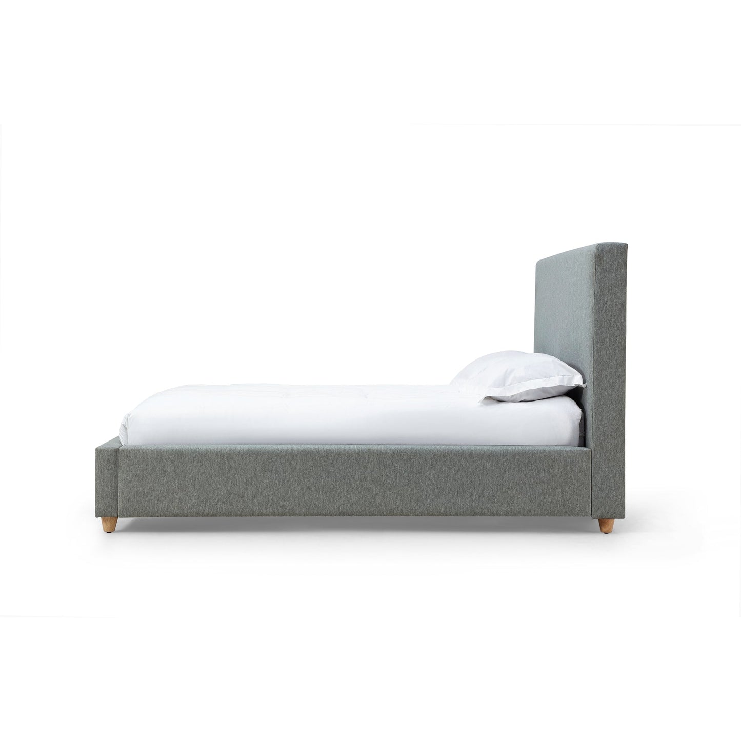 Modus Olivia Upholstered Platform Bed in Pewter