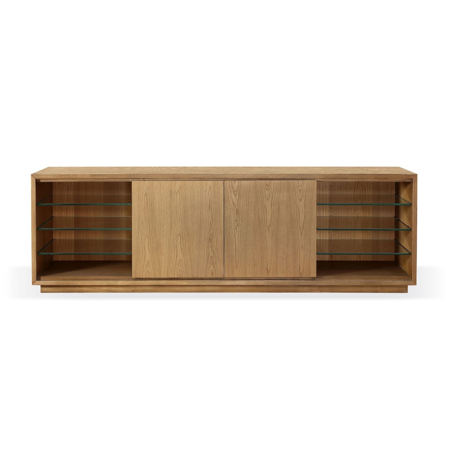 Modus One Coastal Modern 84 inch TV Console in Bisque