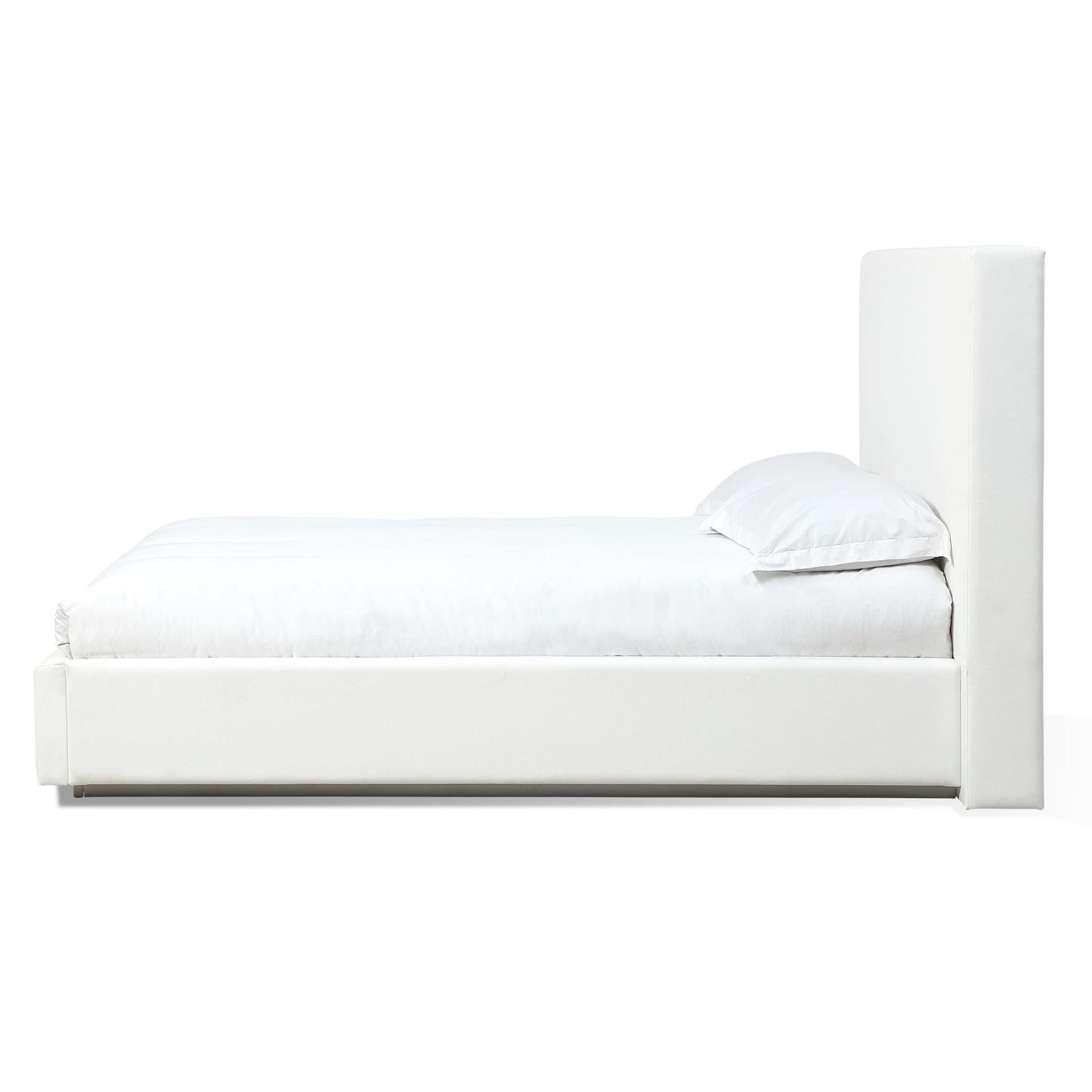 Modus One Upholstered Footboard Storage Bed in Pearl