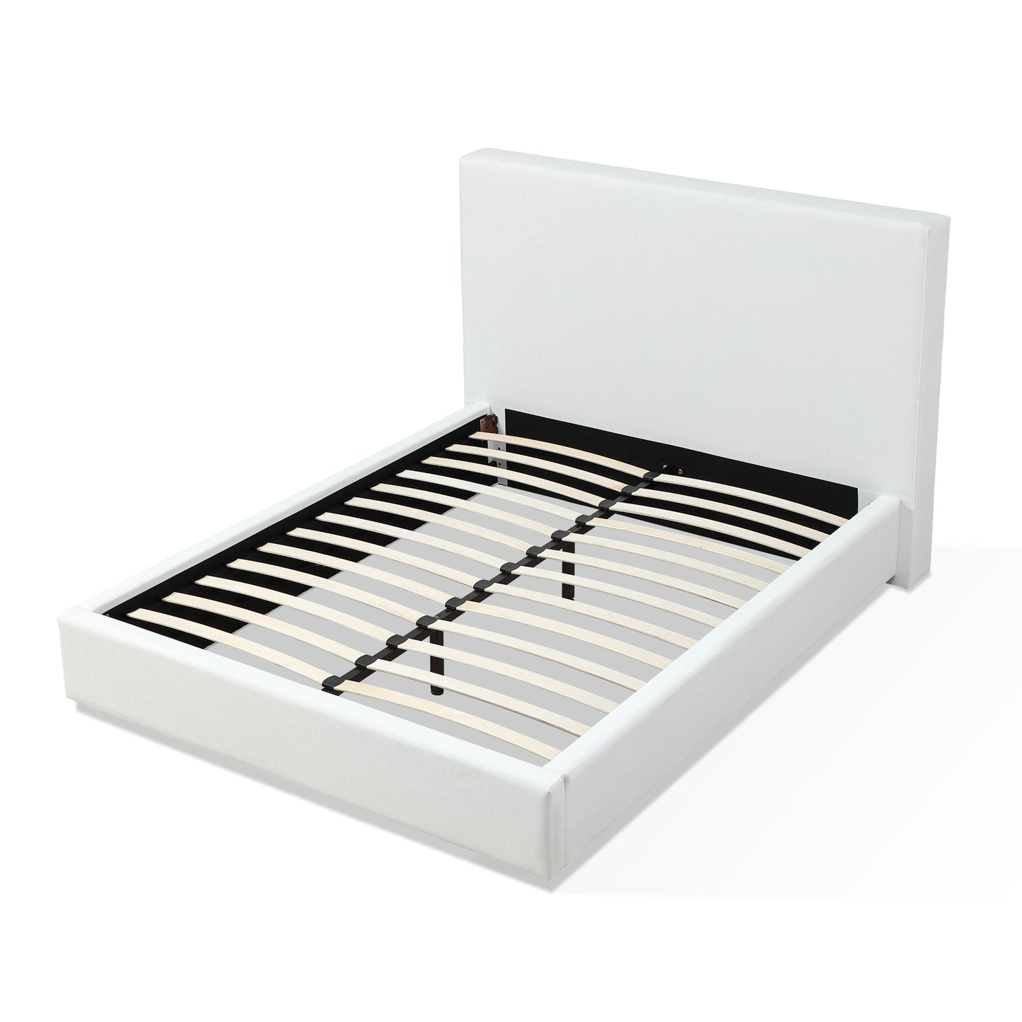 Modus One Upholstered Platform Bed in Pearl