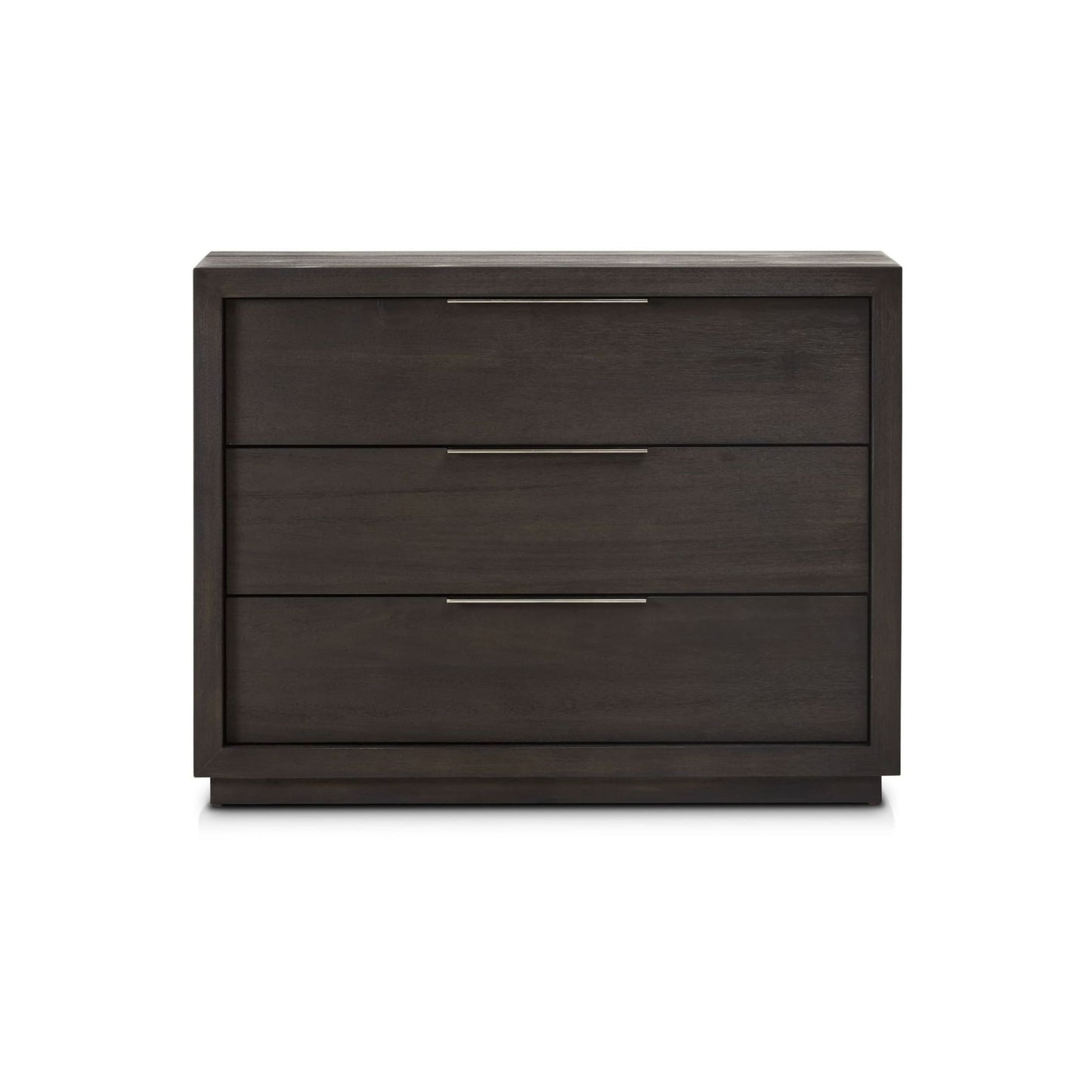 Modus Modus Modus Oxford 3 Drawer Nightstand in Basalt Grey