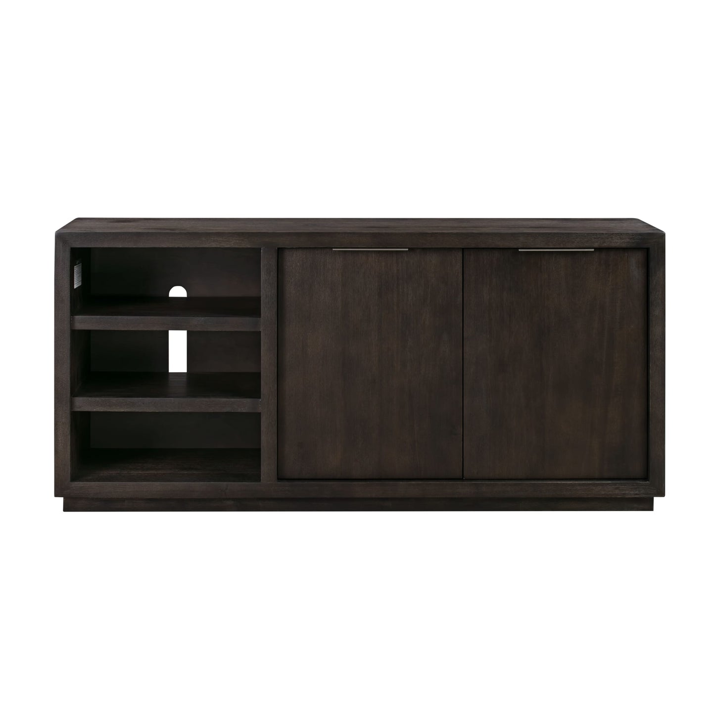 Modus Oxford 64 inch Two Drawer Two Shelf Media Console in Basalt Grey