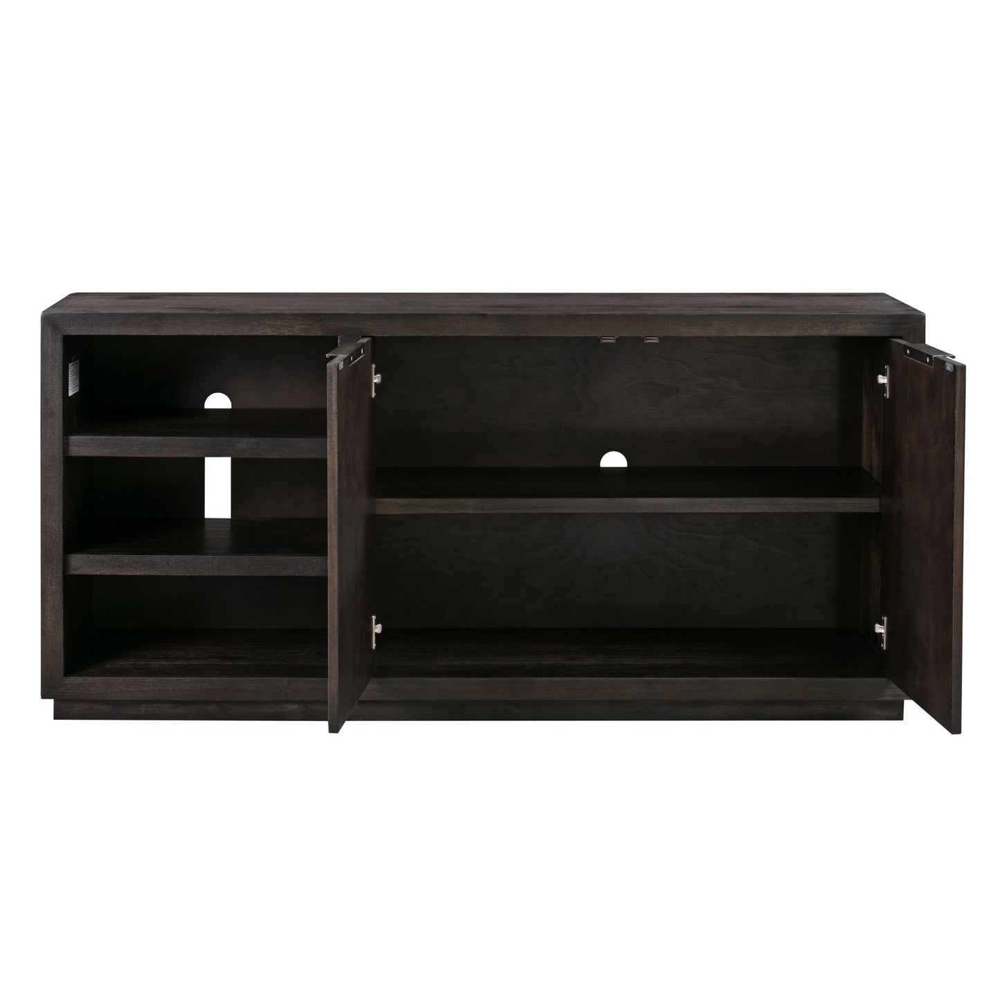 Modus Oxford 64 inch Two Drawer Two Shelf Media Console in Basalt Grey