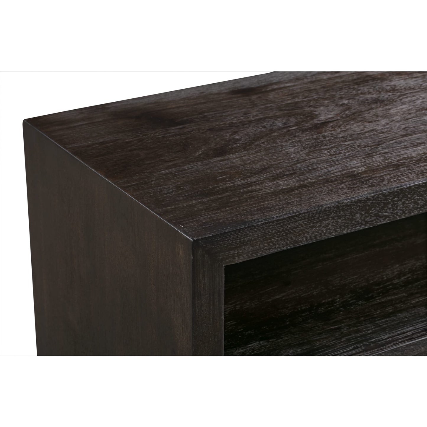 Modus Oxford 64 inch Two Drawer Two Shelf Media Console in Basalt Grey