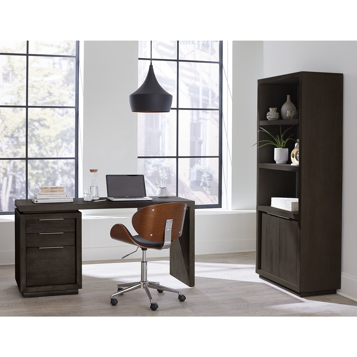 Modus Oxford Bookshelf in Basalt Grey