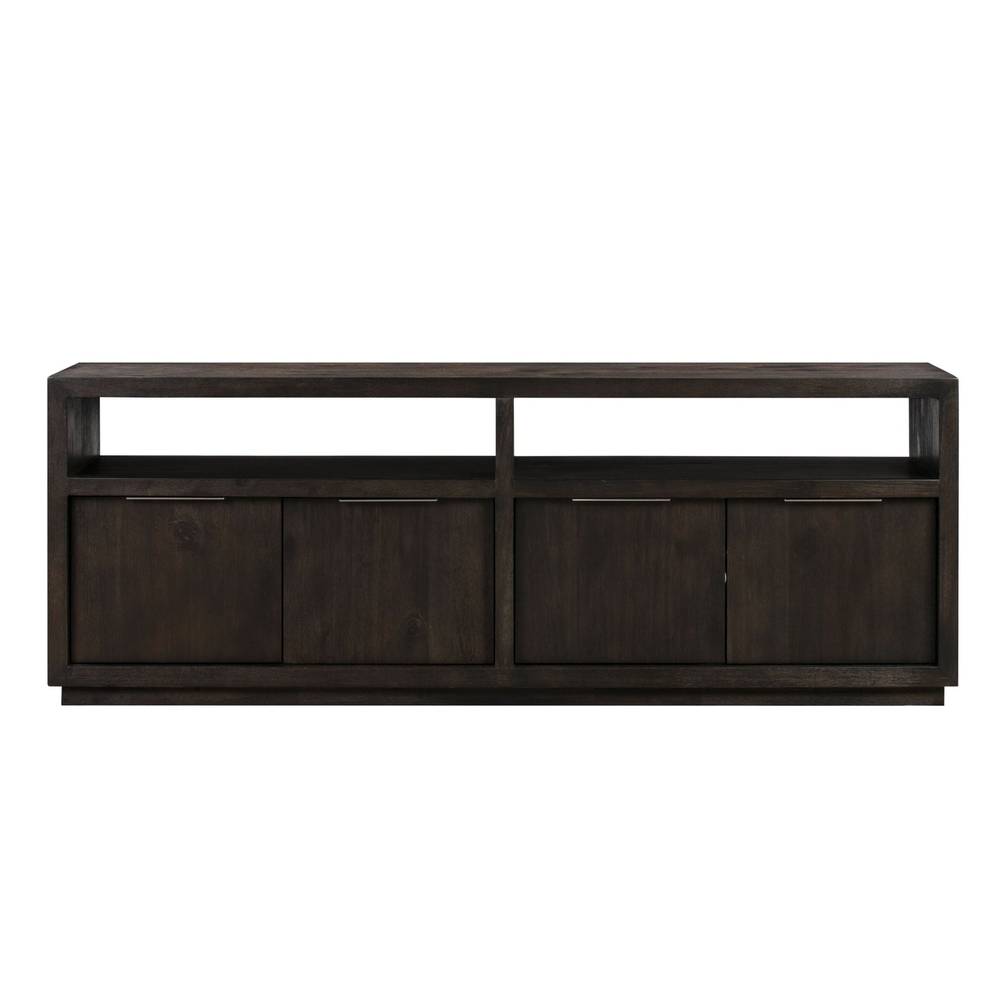 Modus Oxford Solid Wood 74 inch Media Console in Basalt Grey