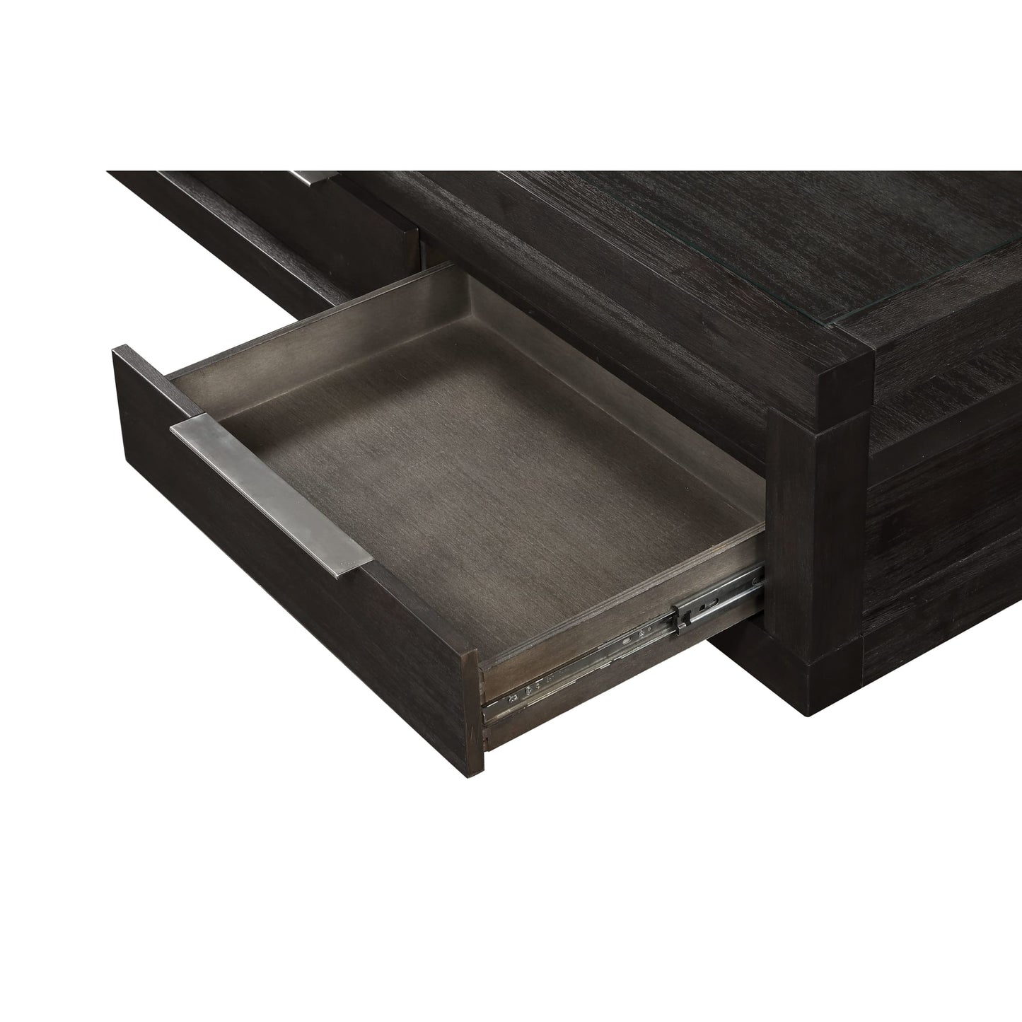 Modus Modus Oxford Two Drawer Rectangular Coffee Table in Basalt Grey
