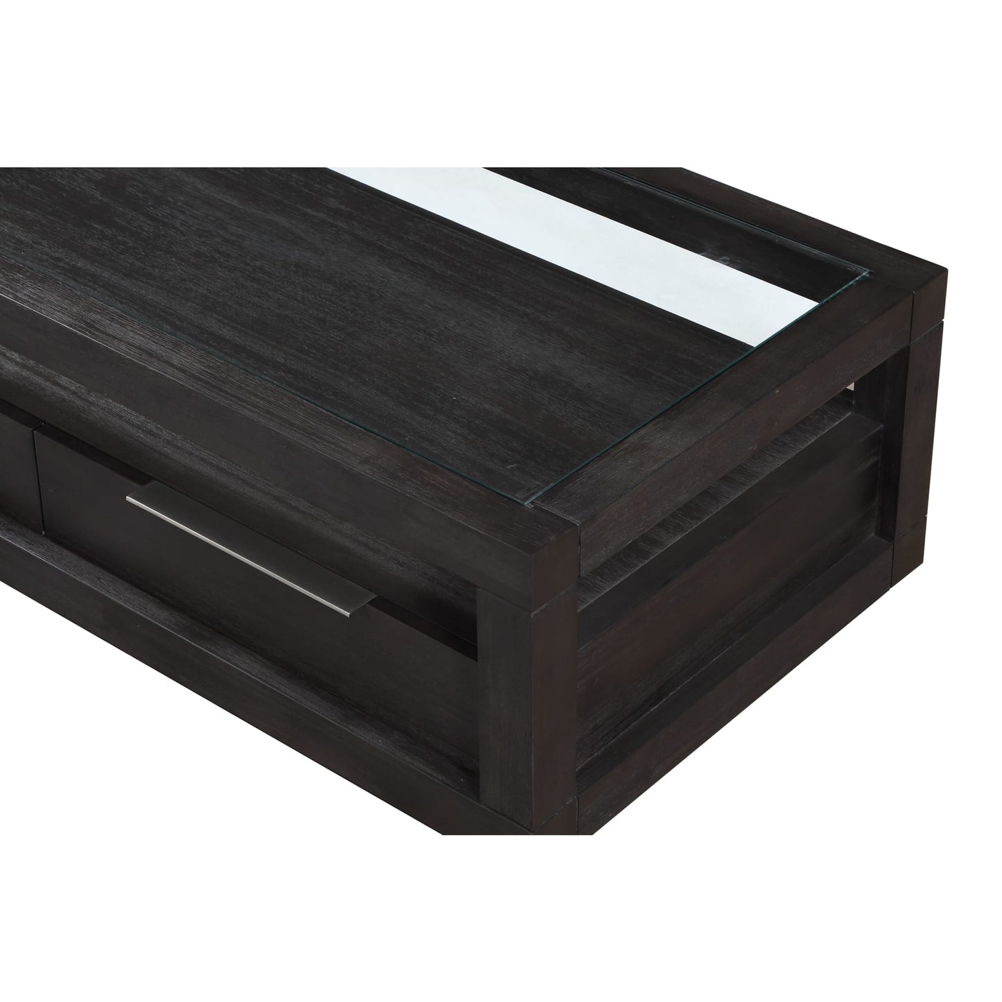 Modus Modus Oxford Two Drawer Rectangular Coffee Table in Basalt Grey