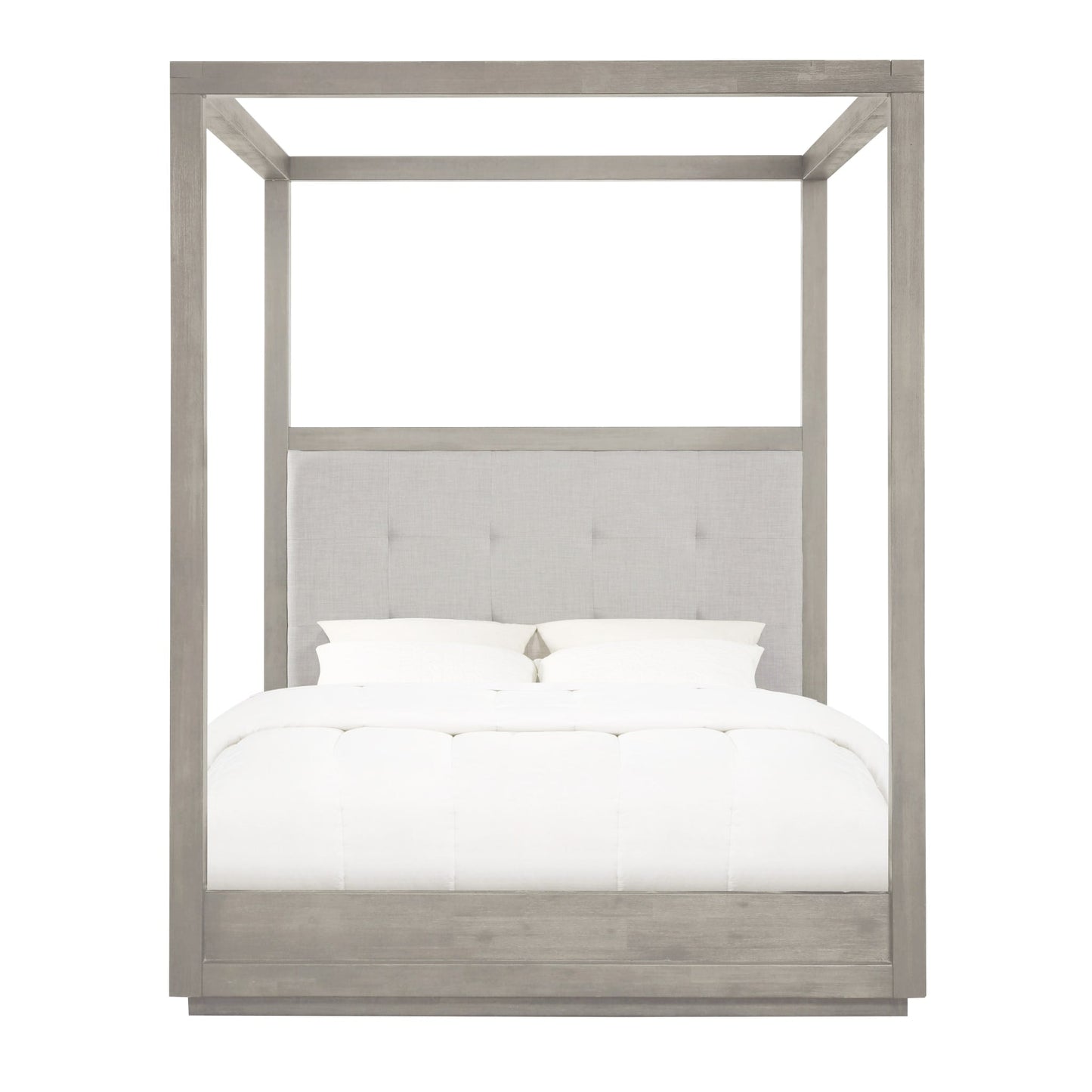 Modus Oxford Upholstered Canopy Bed in Mineral