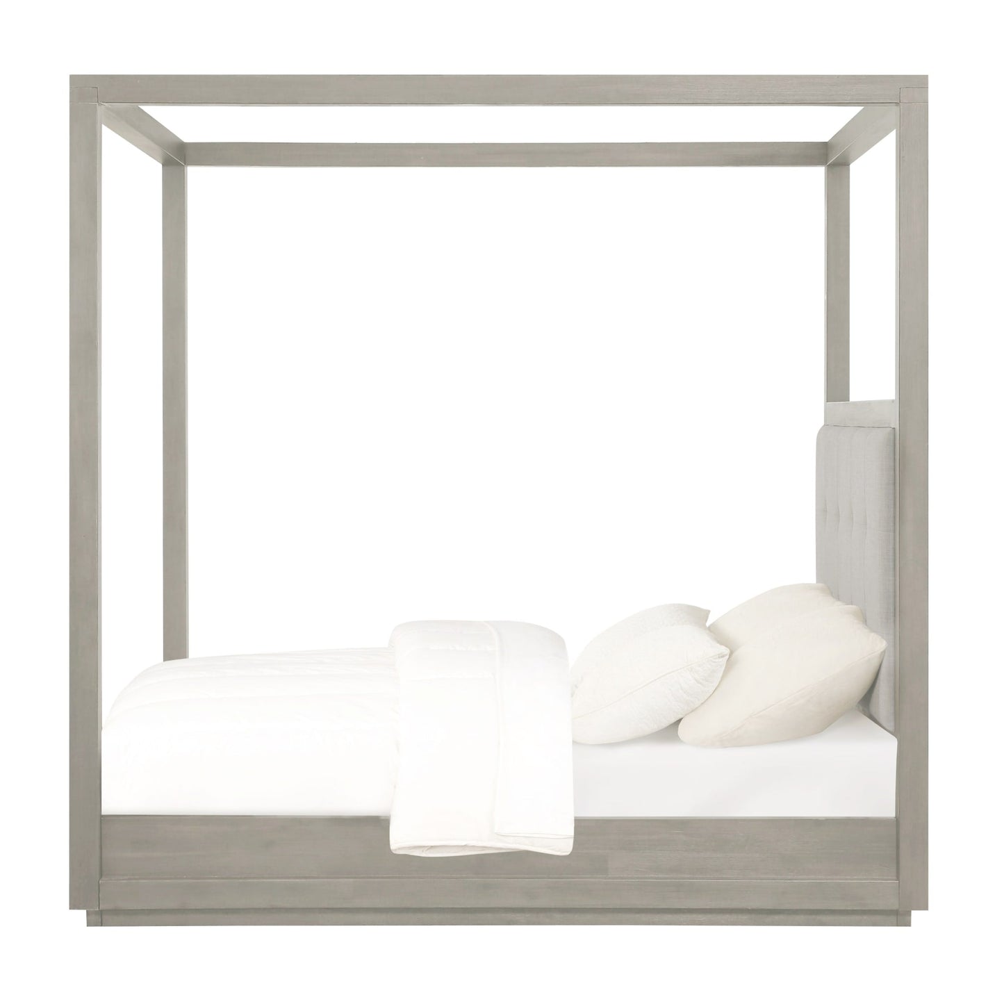 Modus Oxford Upholstered Canopy Bed in Mineral