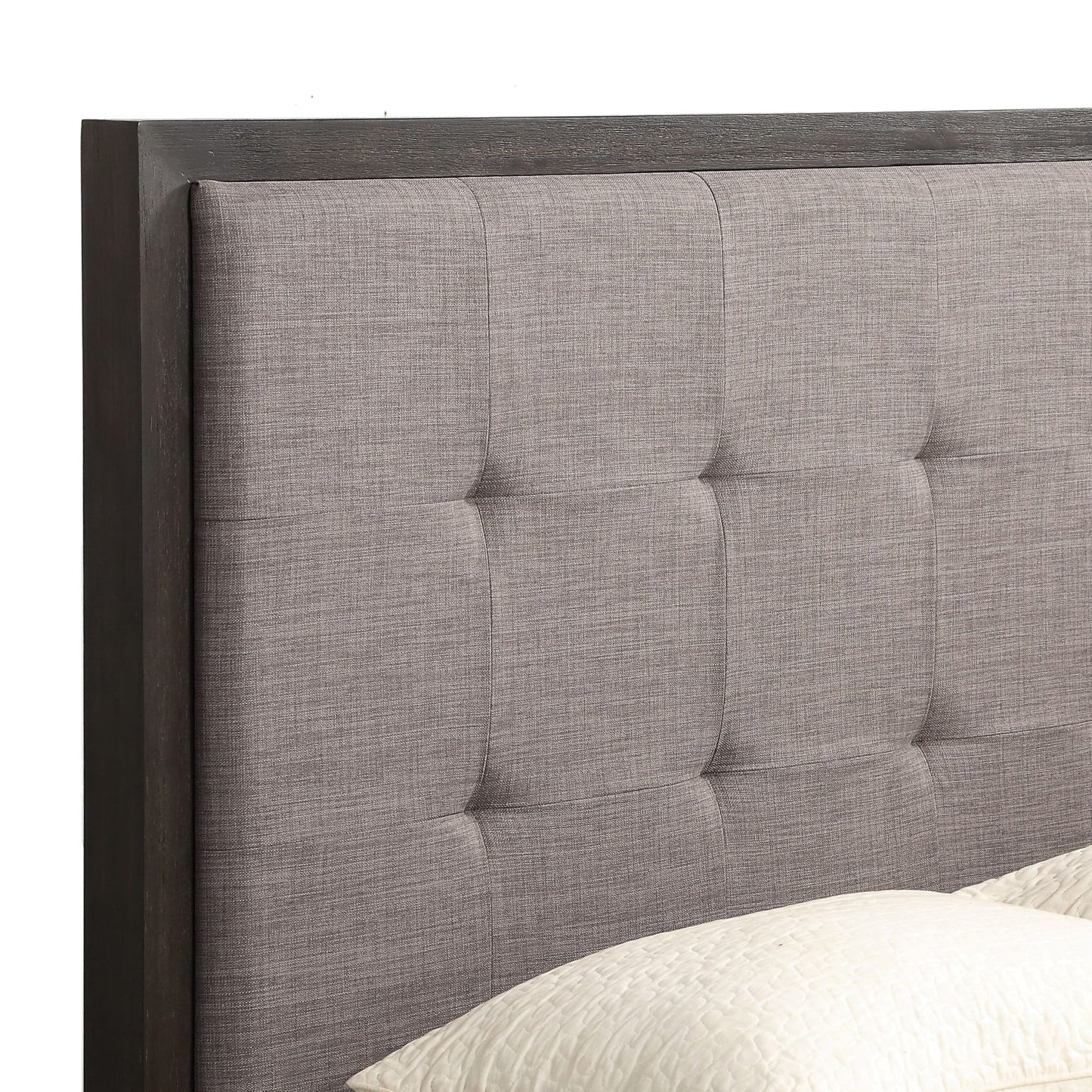 Modus Oxford Upholstered Platform Bed in Dolphin