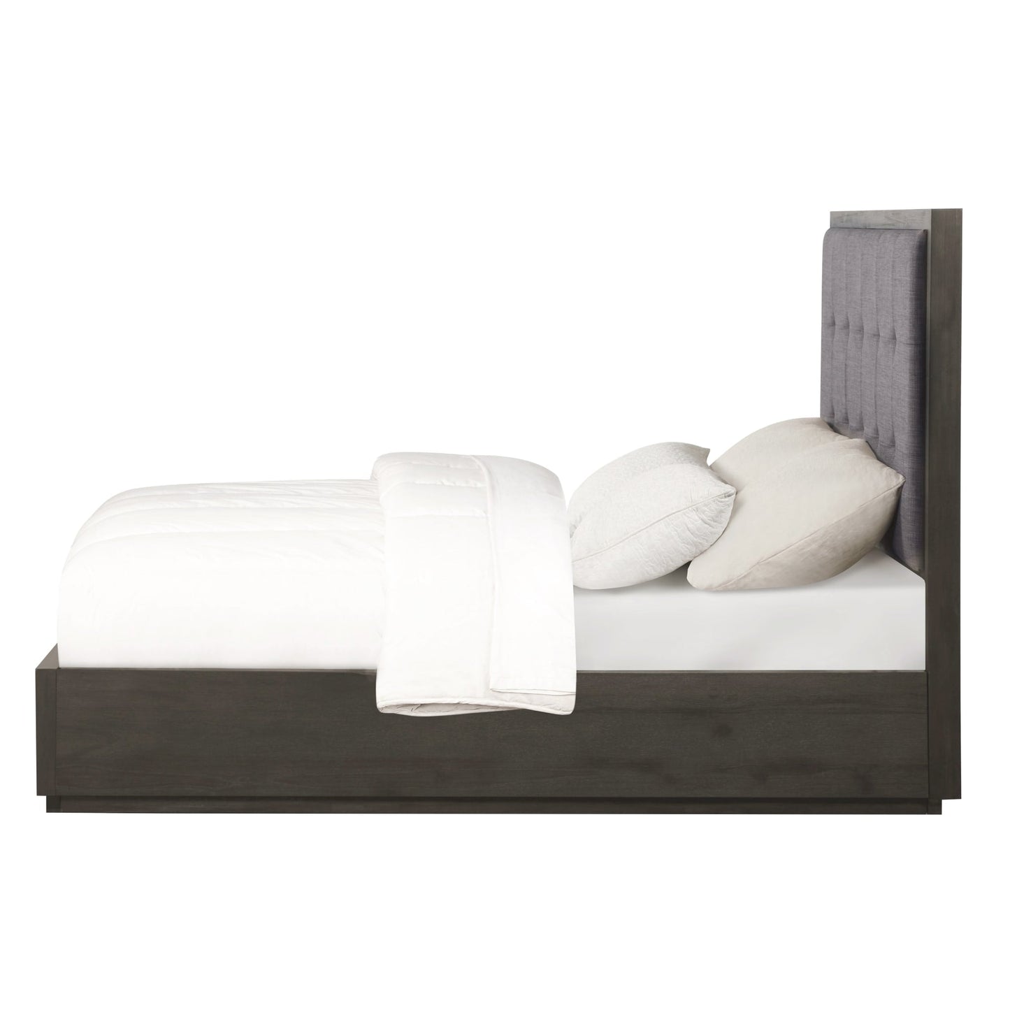 Modus Oxford Upholstered Platform Bed in Dolphin