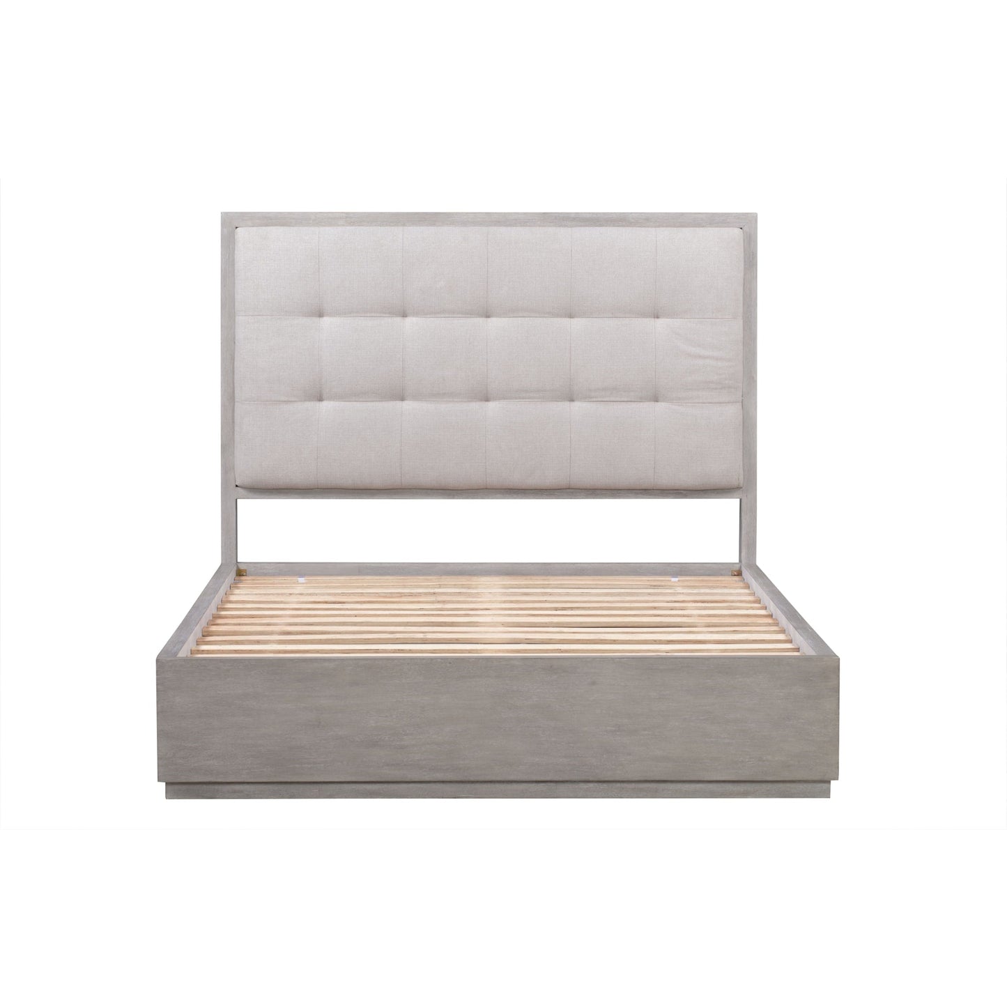 Modus Oxford Upholstered Platform Bed in Mineral