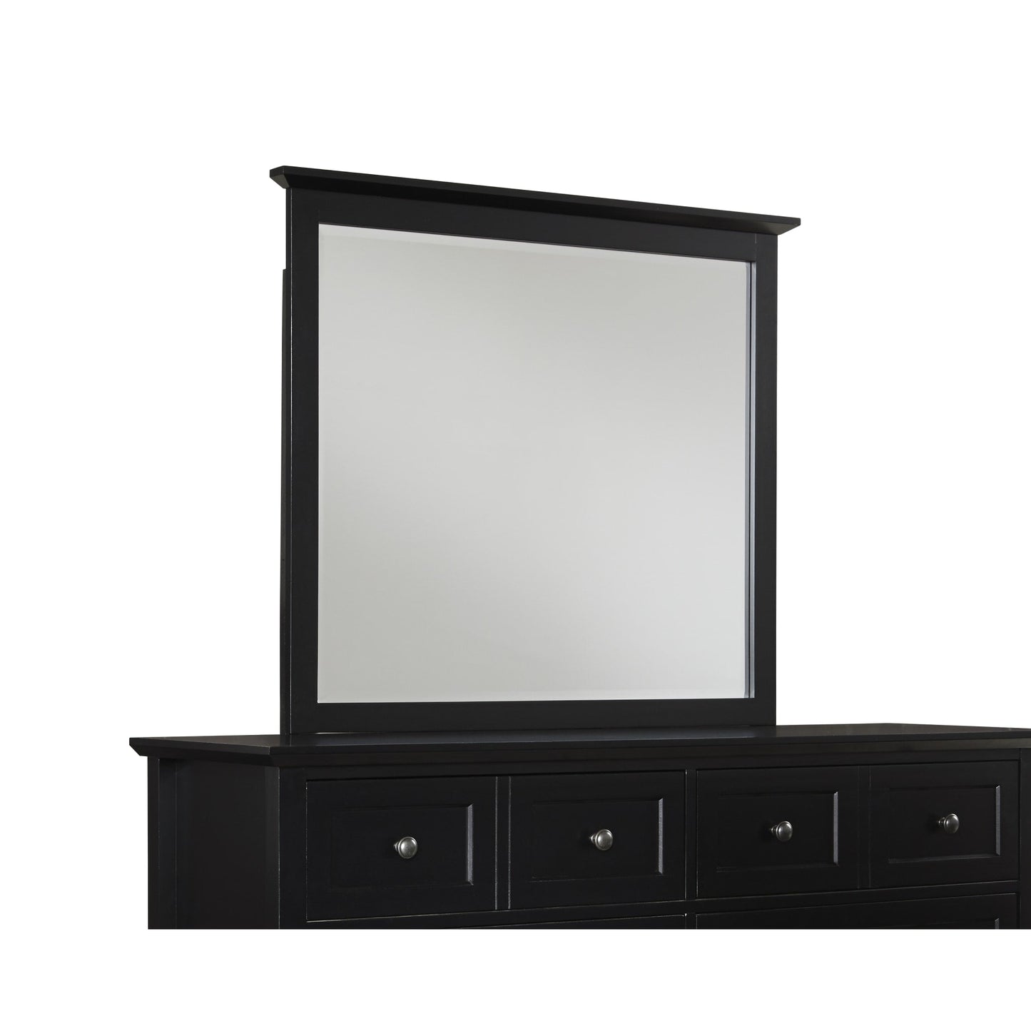 Modus Paragon Beveled Glass Mirror in Black