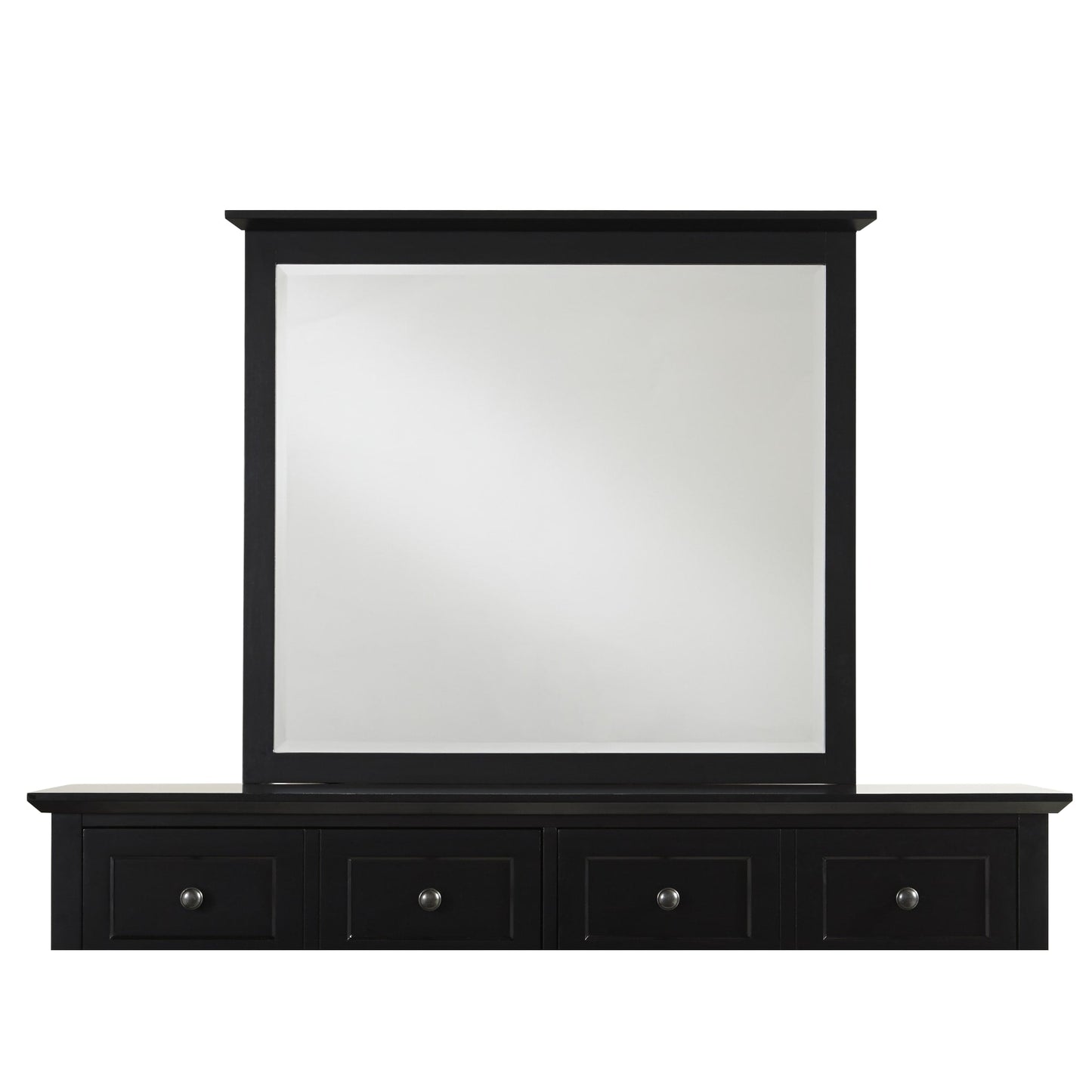 Modus Paragon Beveled Glass Mirror in Black